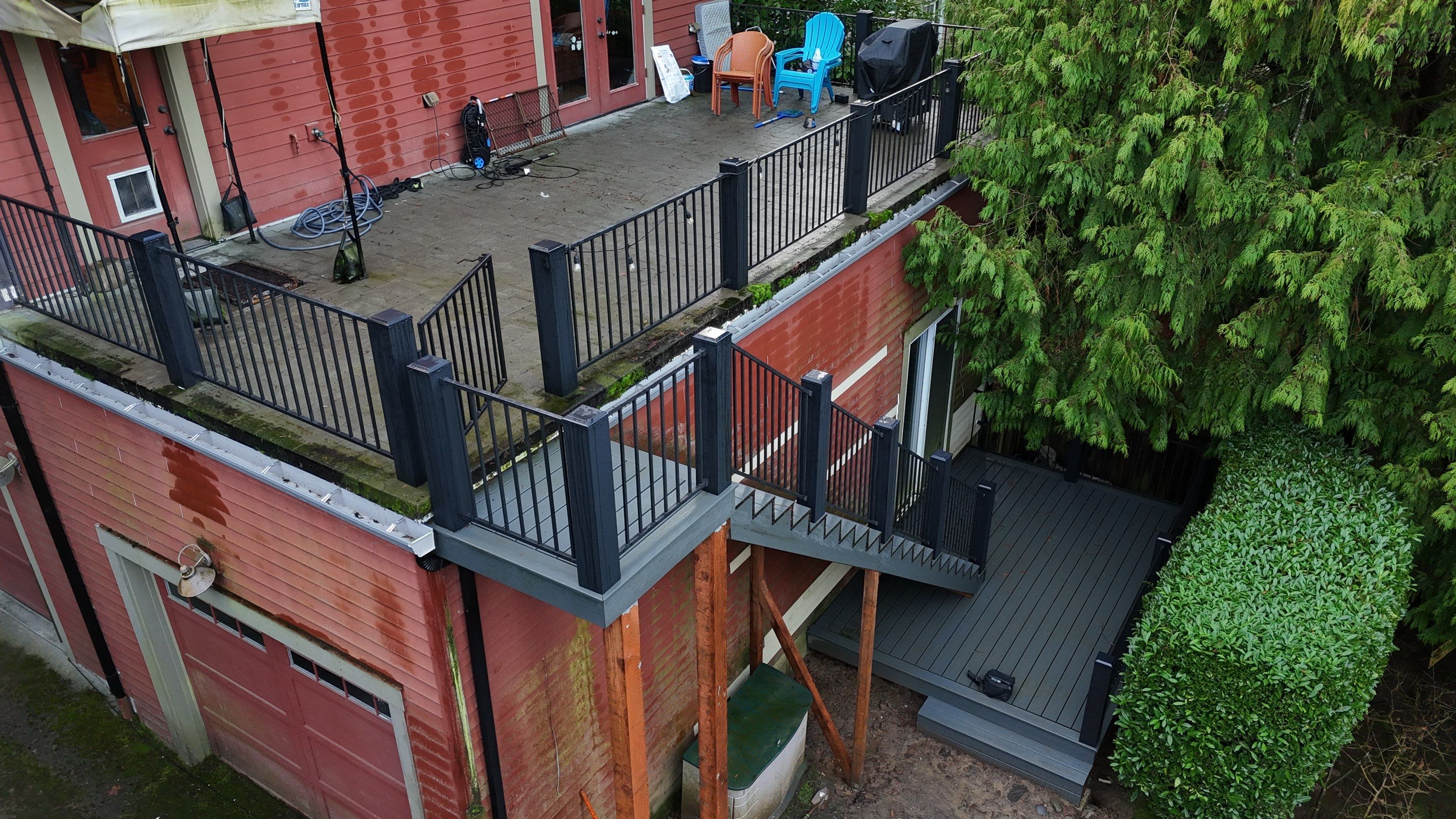 Trex Clamshell Deck in POrtland by Valiant Roofing, LLC