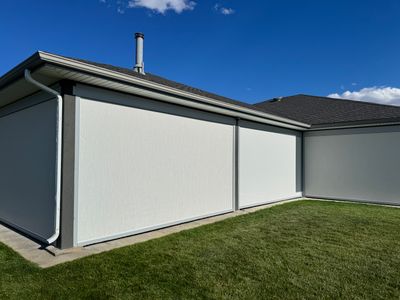 Exterior All-Weather MagnaTrack Screens Installation using Progressive MagnaTrack Screens