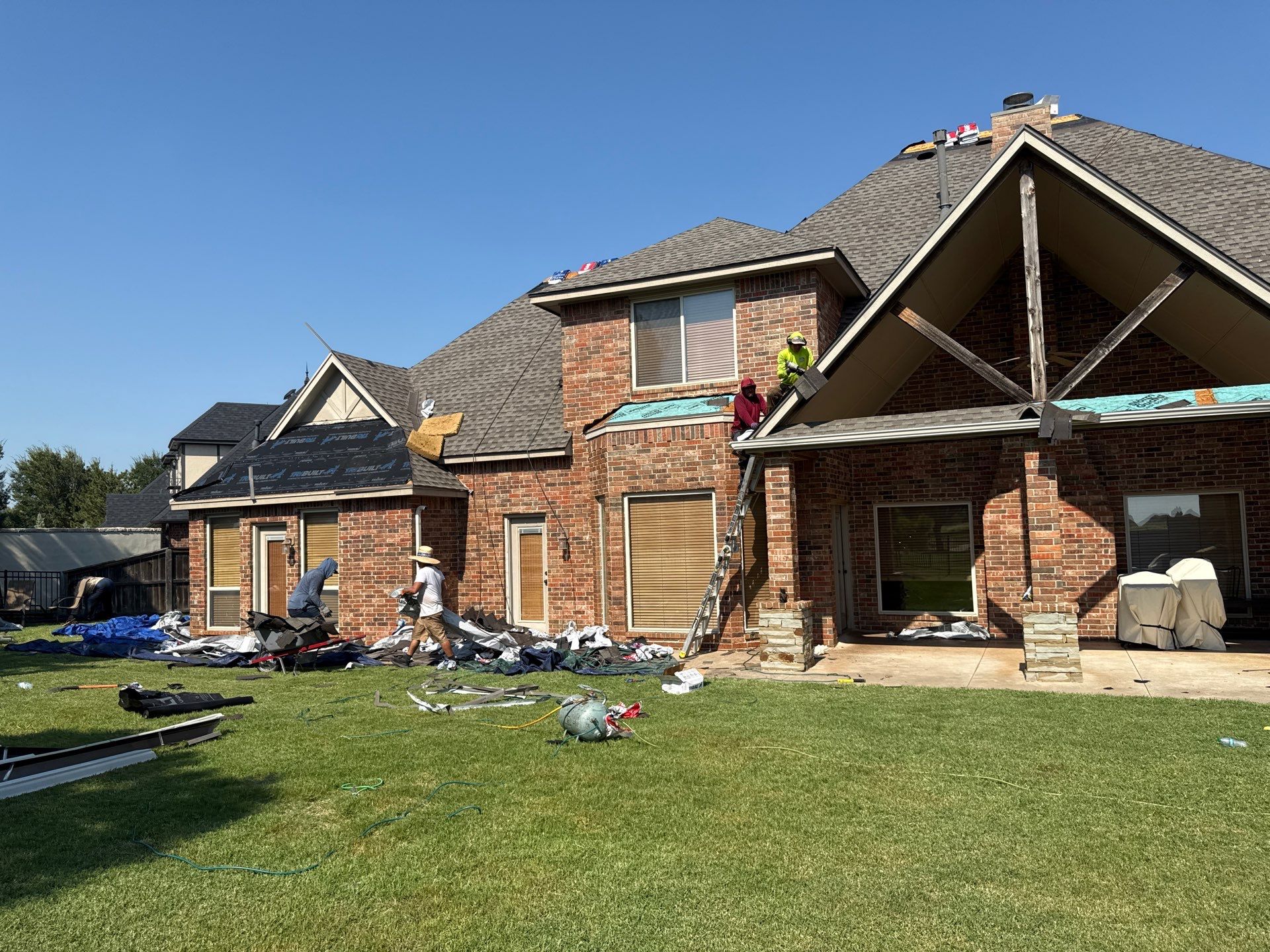 roof replacement, gutter replacement, exterior painting  by McCann's Roofing and Construction