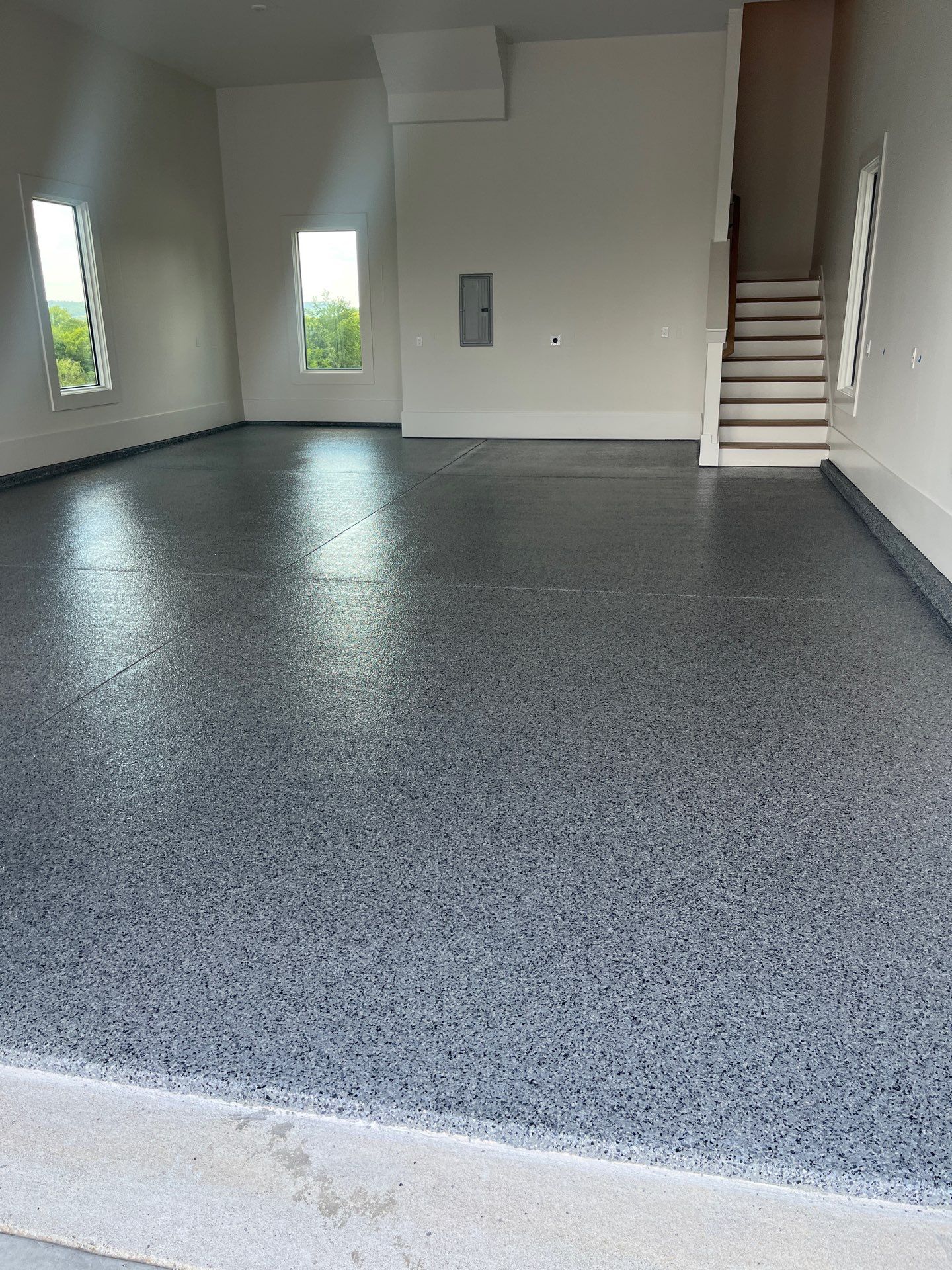Garage Floor Coating using Nightfall by My Garage Floor Guys