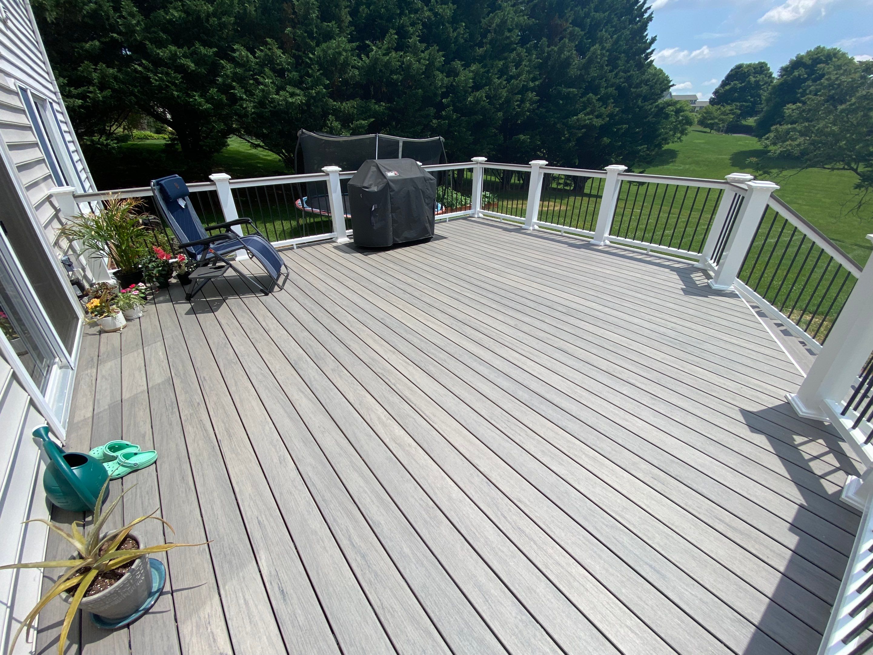 Backyard Transformation using Techo-Bloc Pavers by The Smet Companies, LLC
