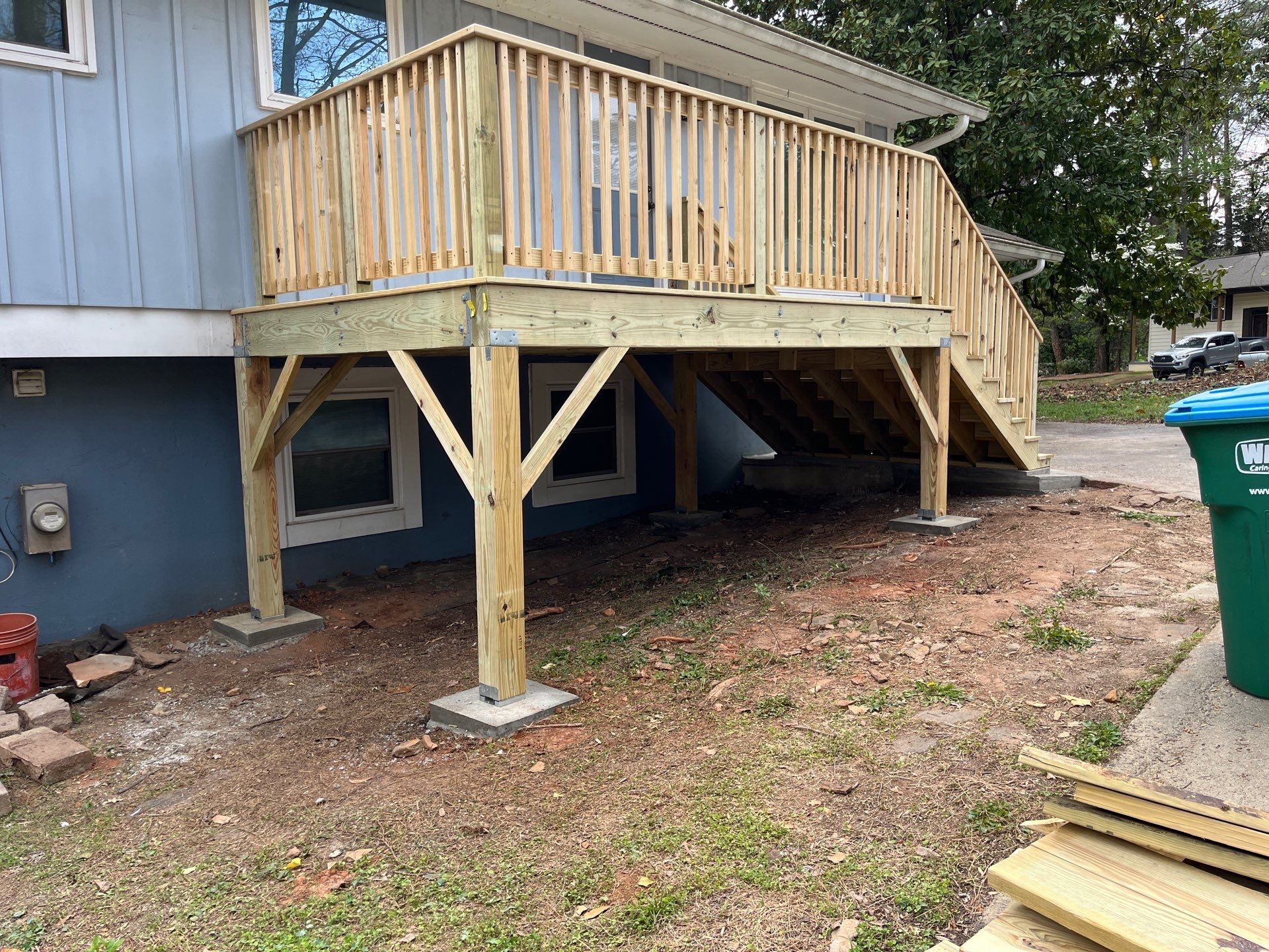 Atlanta, GA Deck Rebuild using Pressure Treated Pine by Nelson Exteriors 
