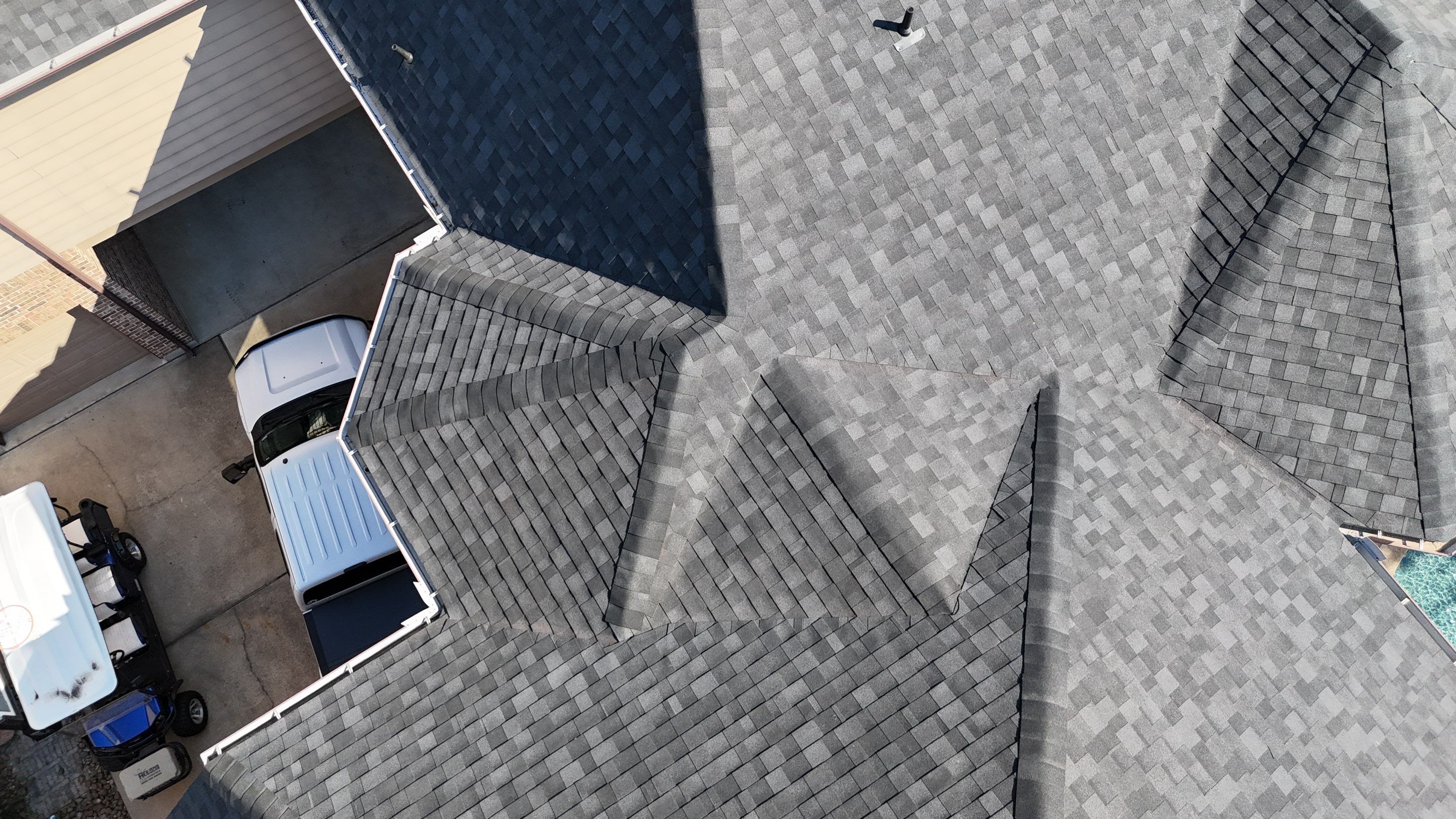 Residential Roofing Installation using IKO Dynasty by Core Four Roofing