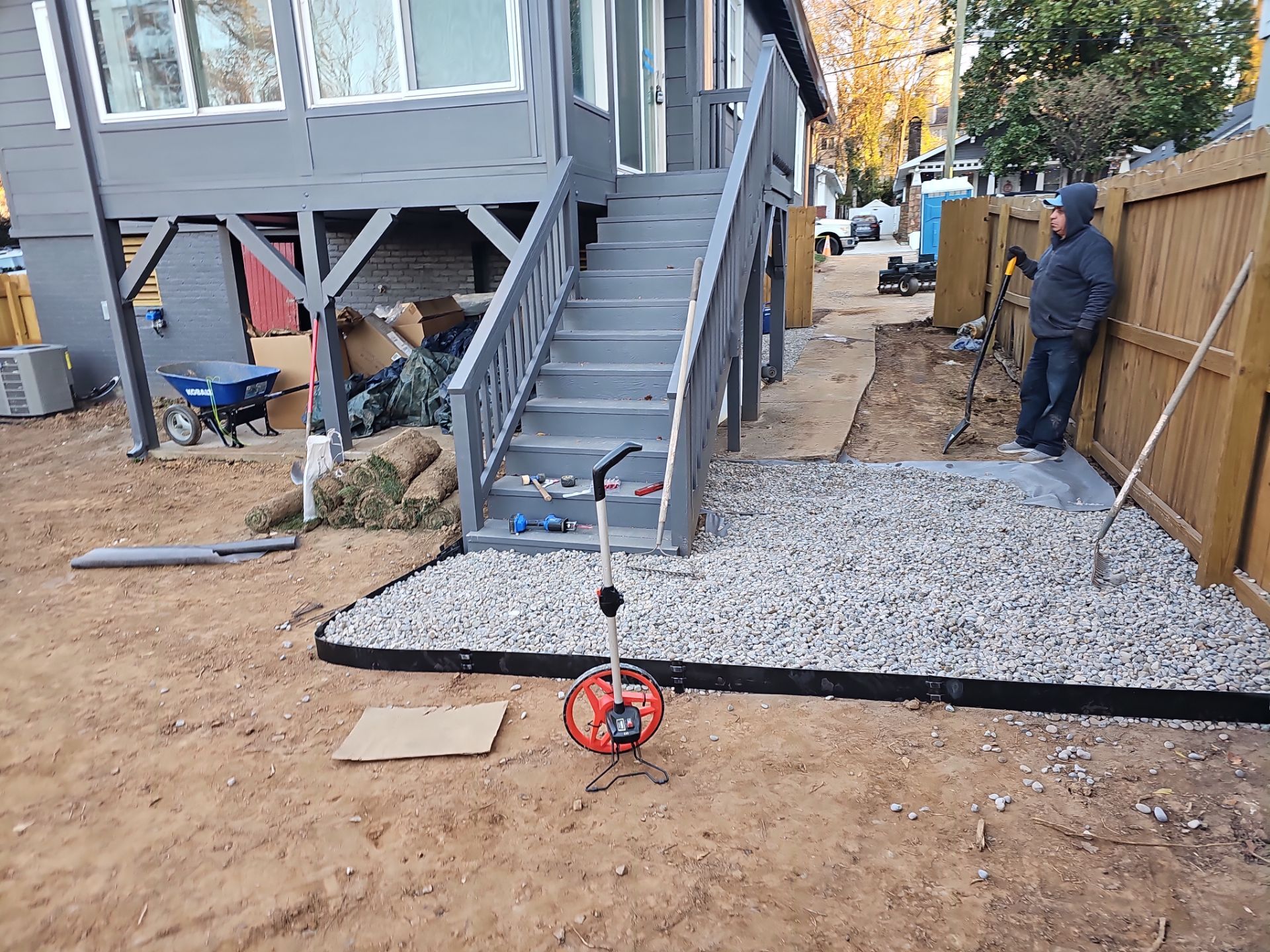 Residential Landscape Project Design/Build - (Custom Builder) by Carolina-Metro Landscape, Inc