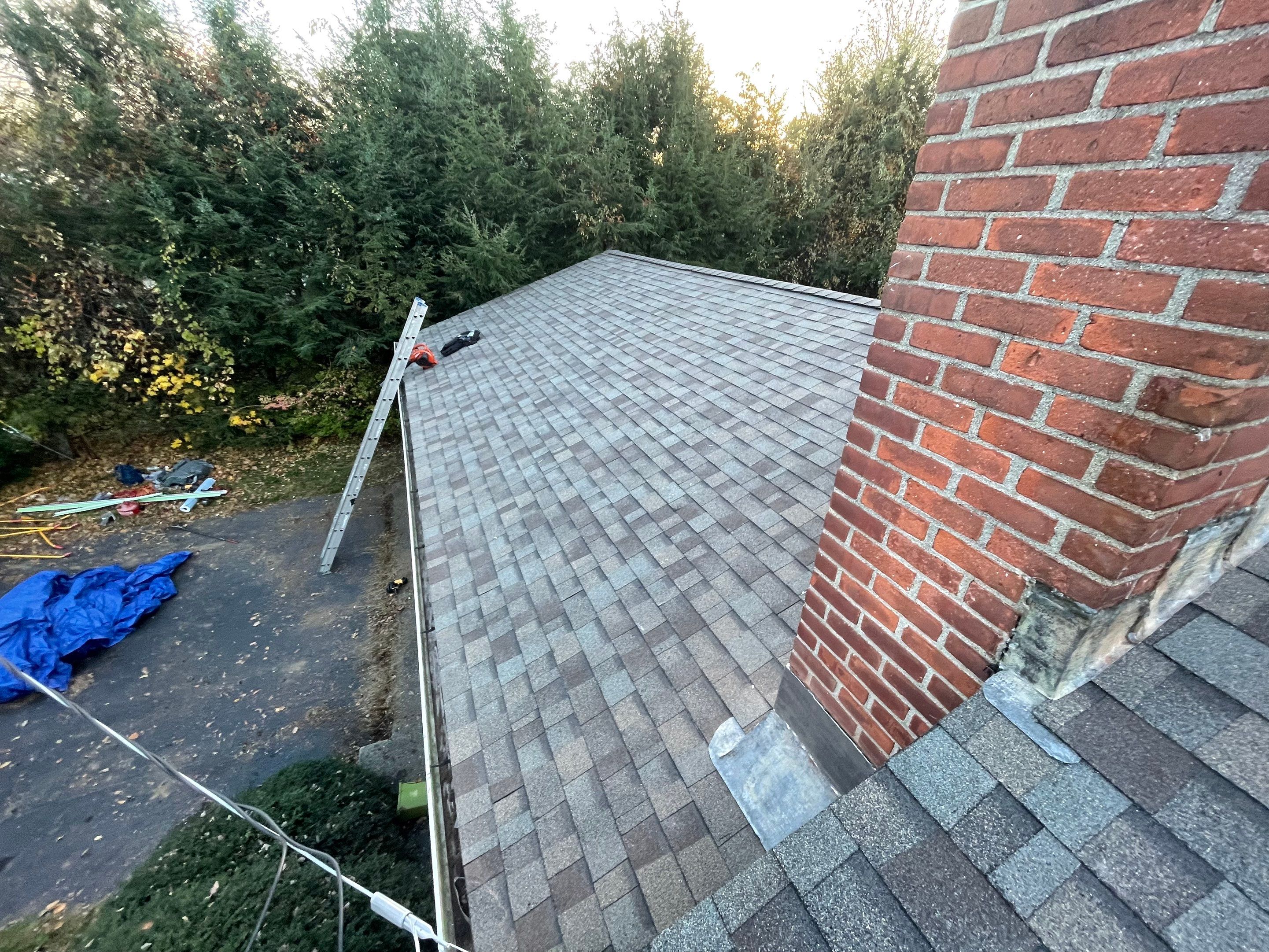 Residential Roofing Installation using Owens Corning Duration Driftwood by A Plus Exterior