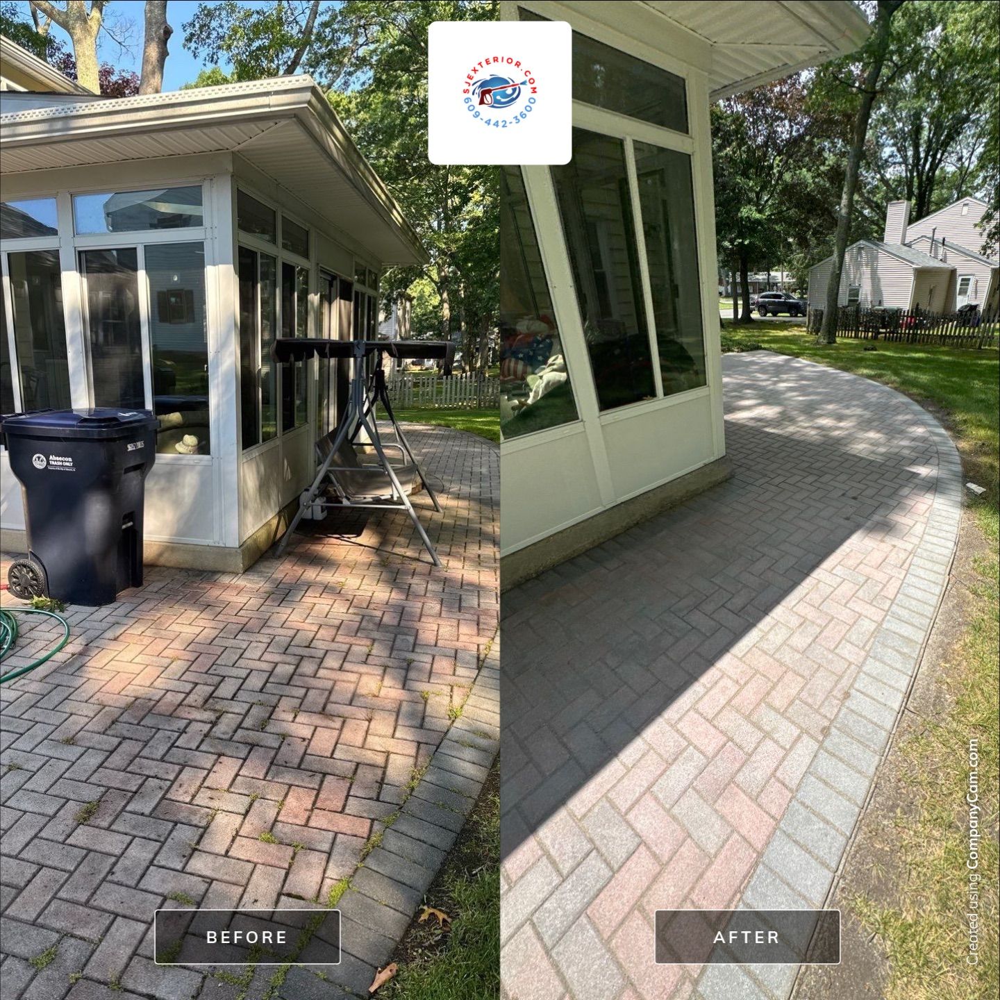 Paver Cleaning $ Re-sanded by SJ Exterior