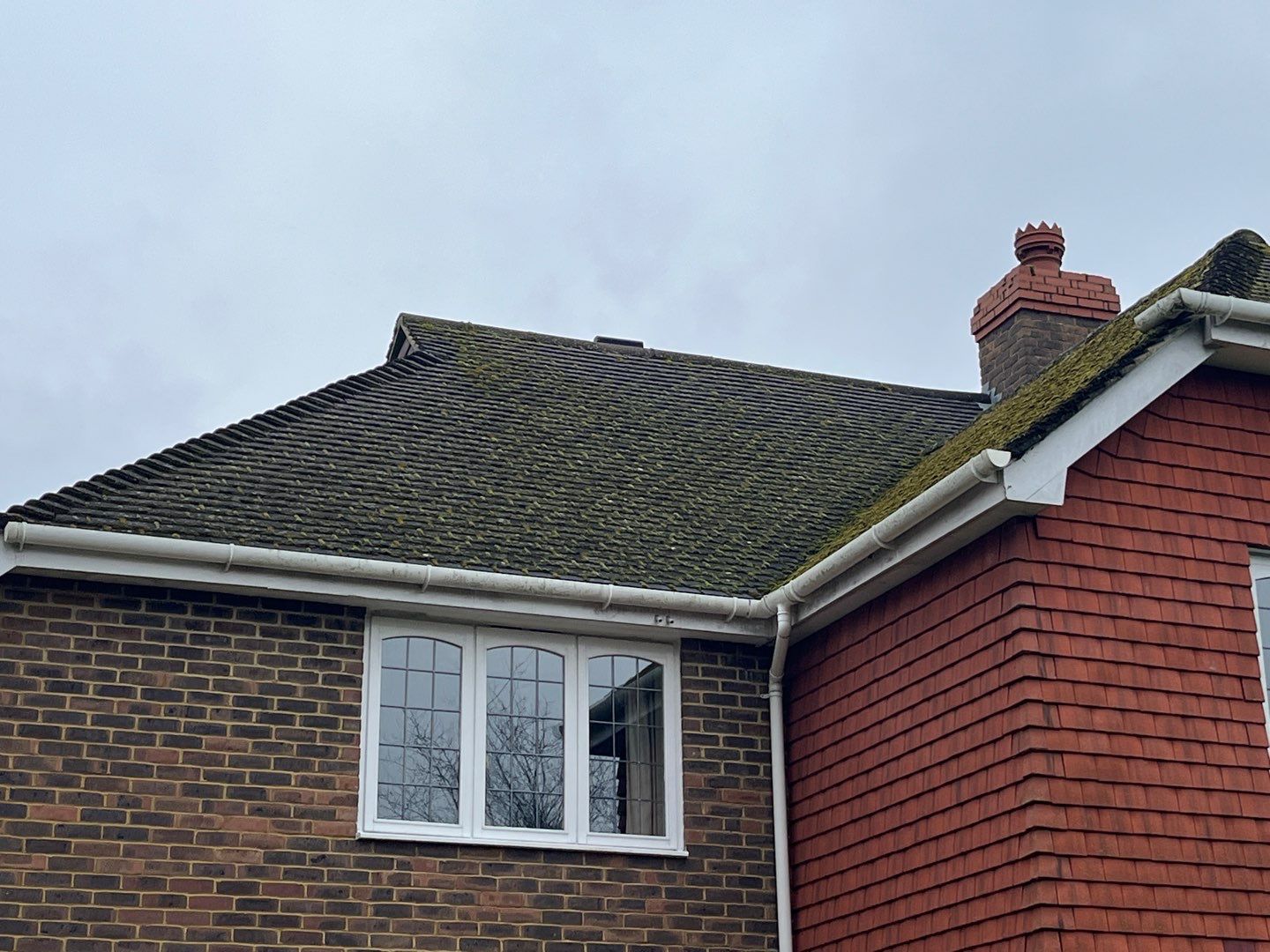 Roof Clean - Moss Removal - Gutter Clean using Honda 15lpm Low Pressure Washing Machine by Ges Exterior Cleaning ltd