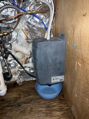 Leaking On-demand Water Heater Removed