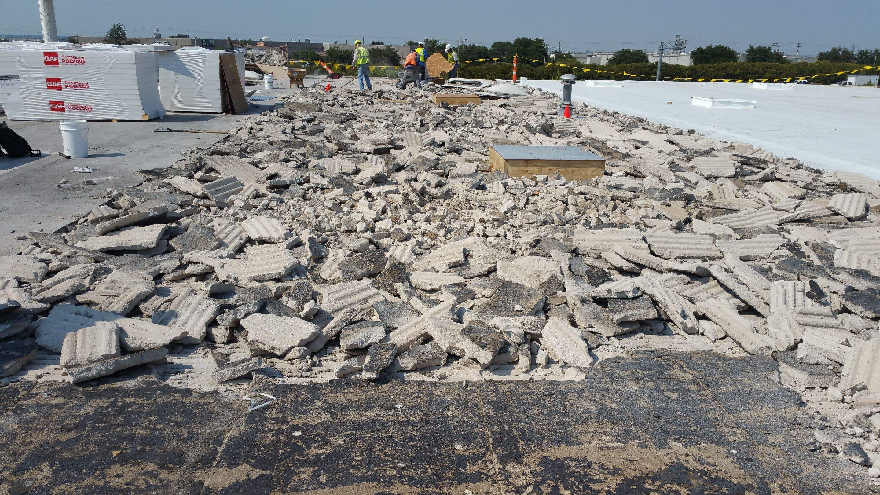 Massive Storm Damage Project - Factory in Arlington by First United Roofing & Construction