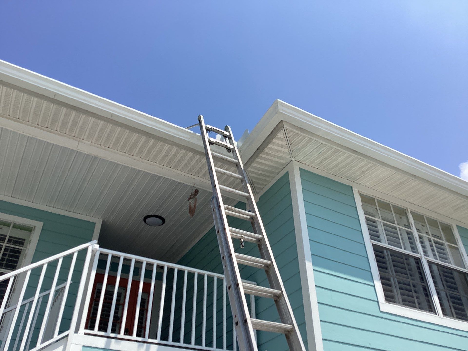 Downspout Installation for Two-Story Homes in Fort Myers FL by Gutter Professors