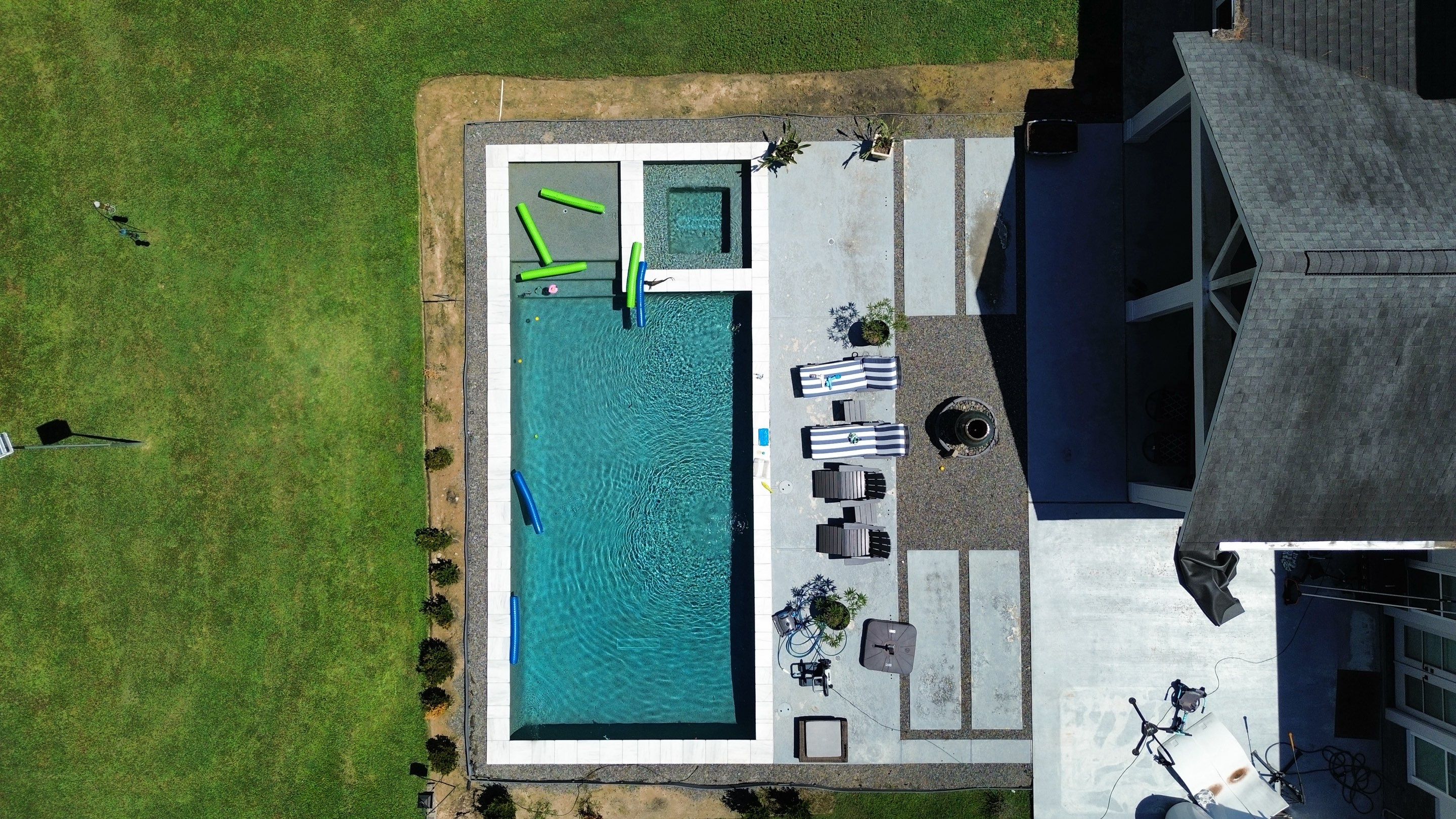 Huffman Roof Repair and Concrete Addition by Modern BYLT Roofing & Construction