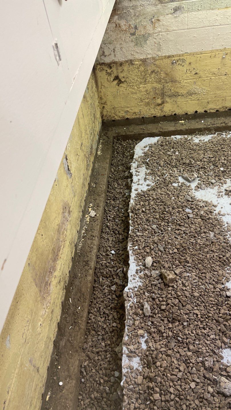Interior Waterproofing Using GrateDrain™ Products by Toledo Basement Repair