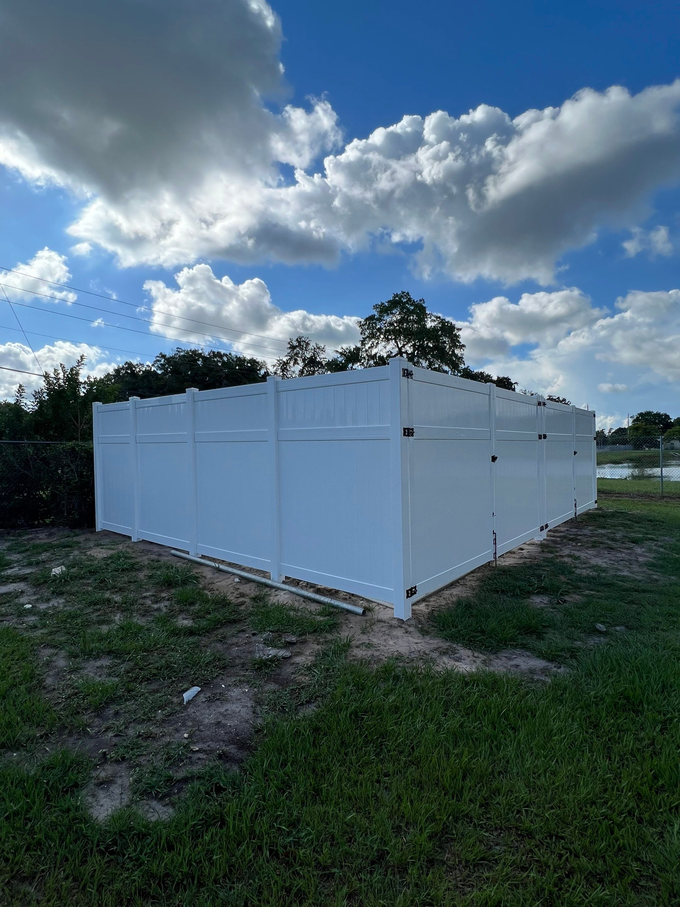 Palmetto, FL 6+2 White Vinyl Privacy Fence by Asap fence and gates, LLC