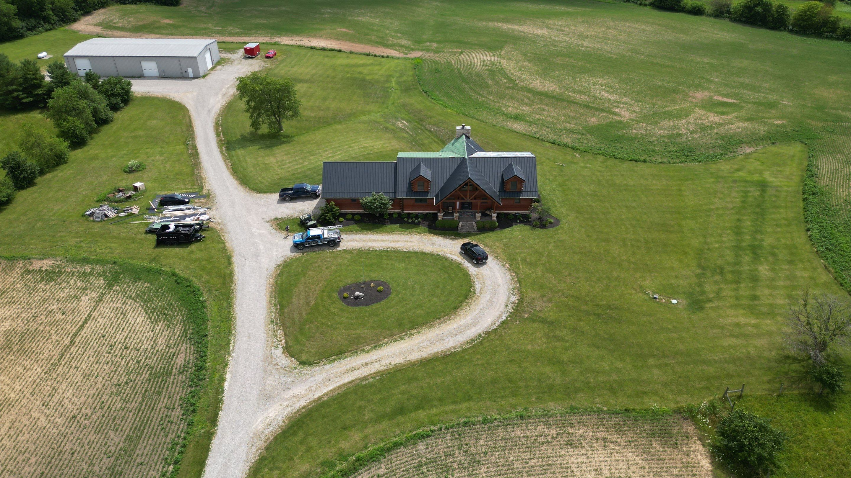 Residential Roofing Installation using Performance Panel Metal - Frost Black by RoofX 