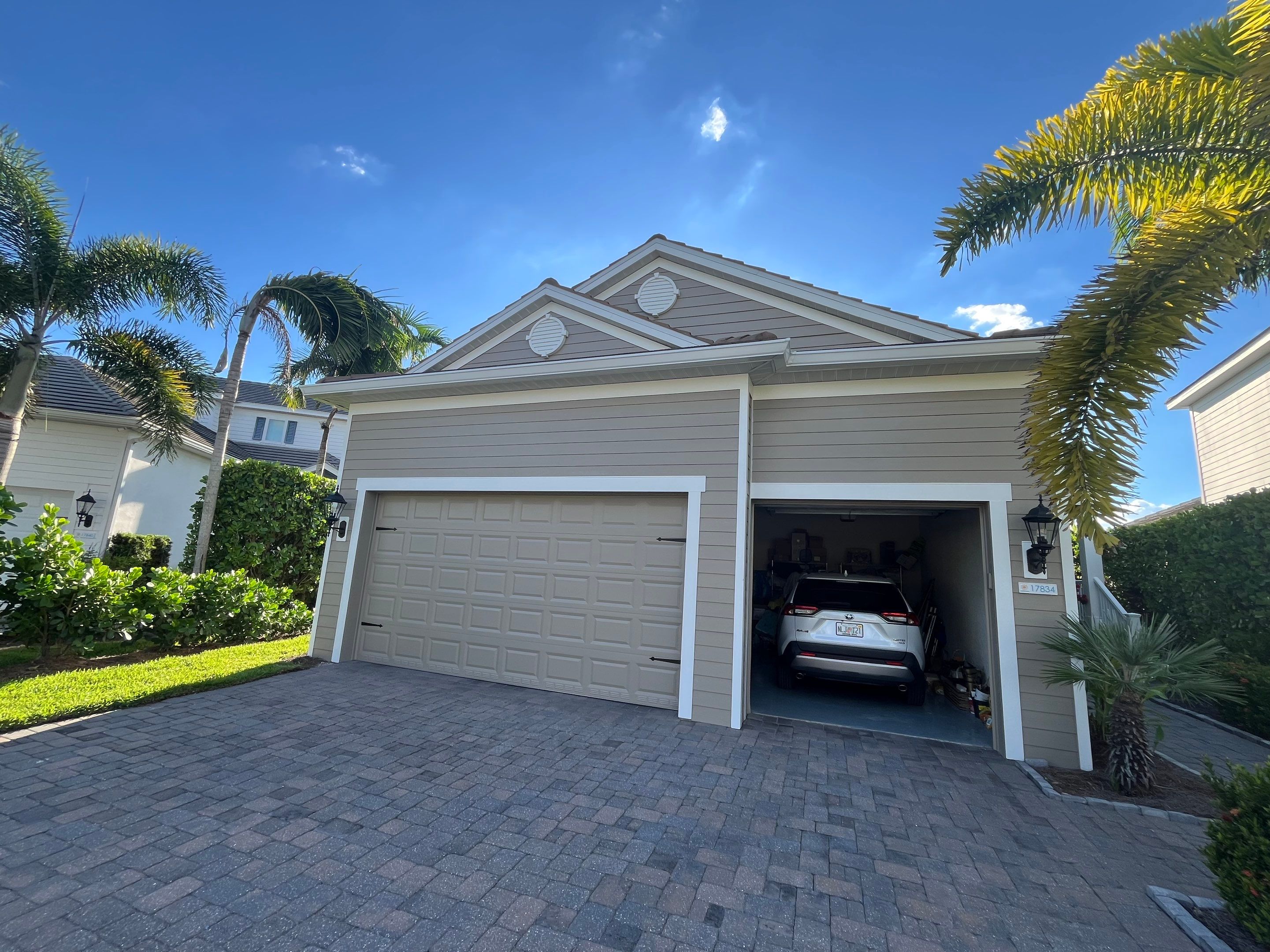 Bronze Downspouts & 7-Inch K-style Seamless Gutter Installation in Fort Myers FL by Gutter Professors
