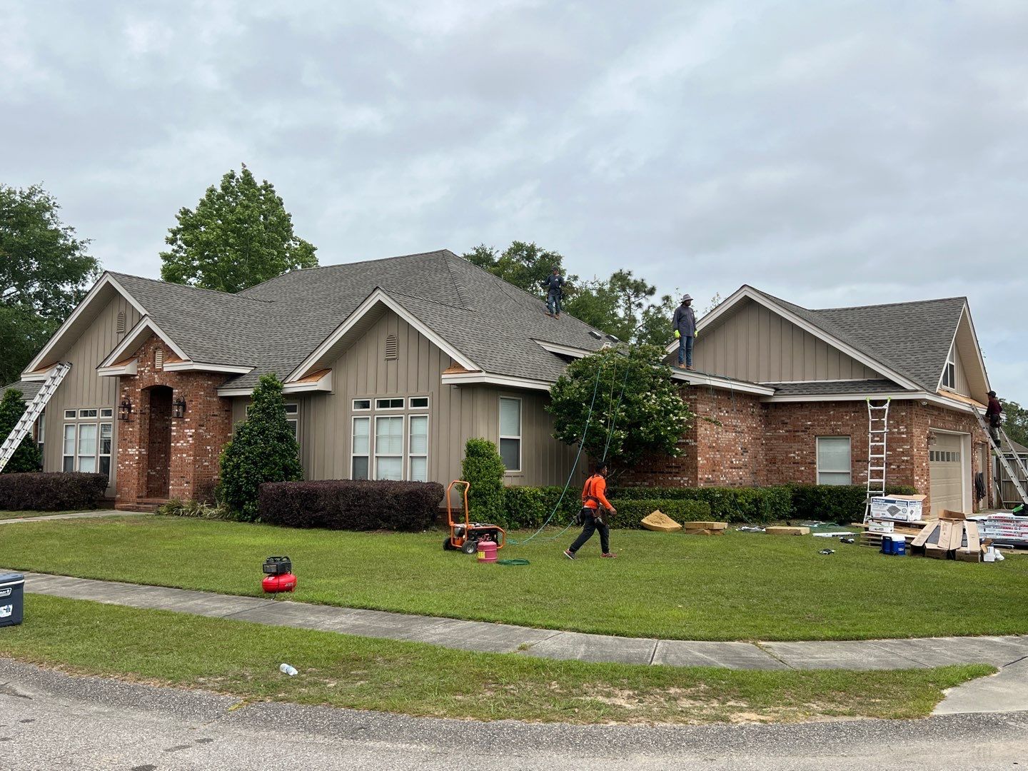 Residential Roofing Installation using Roof Replacement by American Roofing & Construction LLC