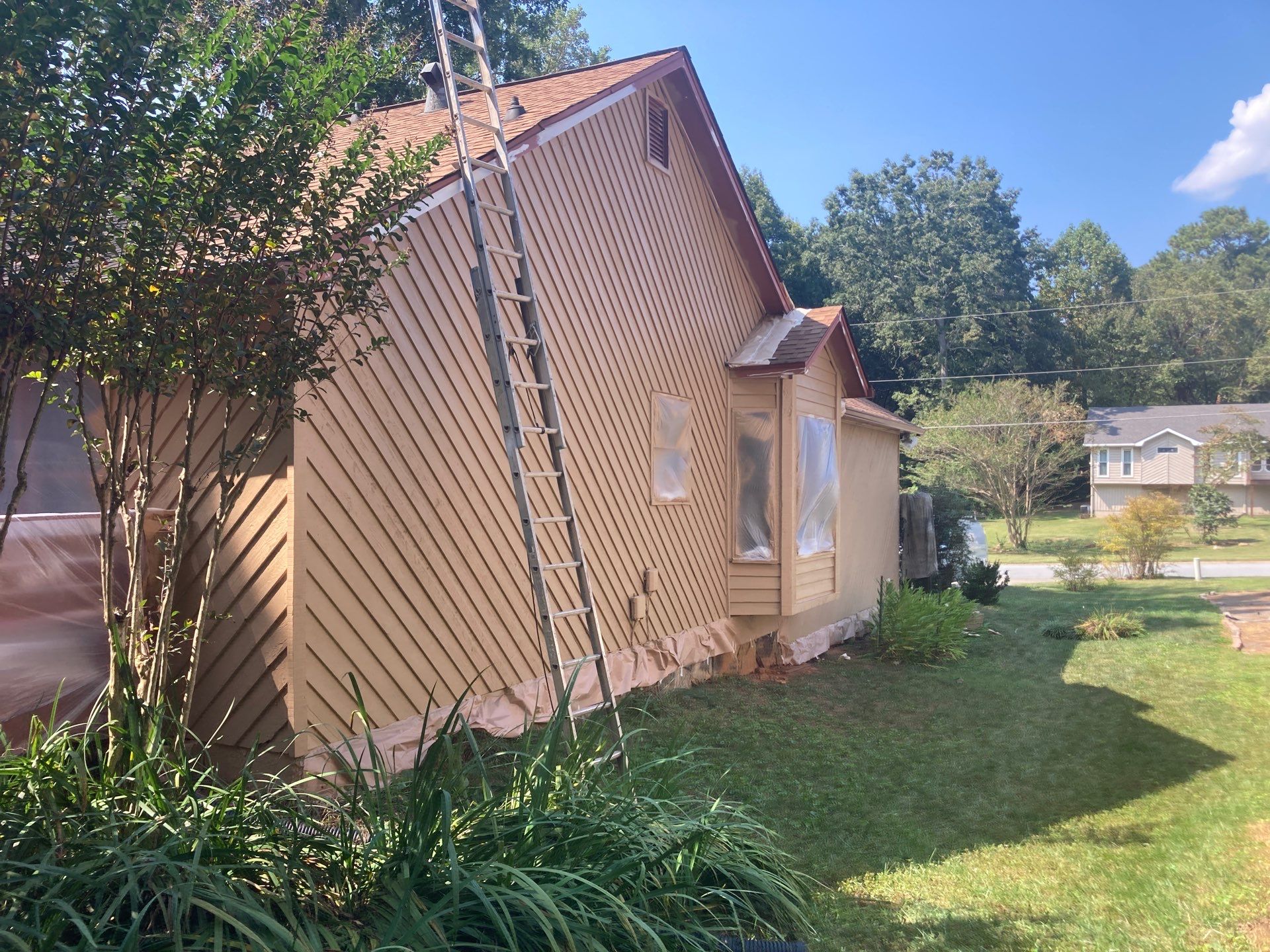 Exterior Painting and Deck Stain in Stone Mountain, GA by Nelson Exteriors
