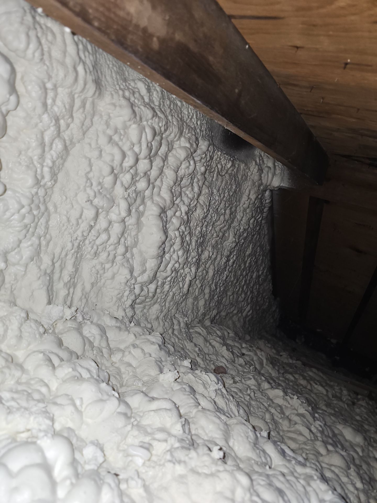 Basement Exterior Walls using Closed Cell Spray Foam by NYS Foam & Energy