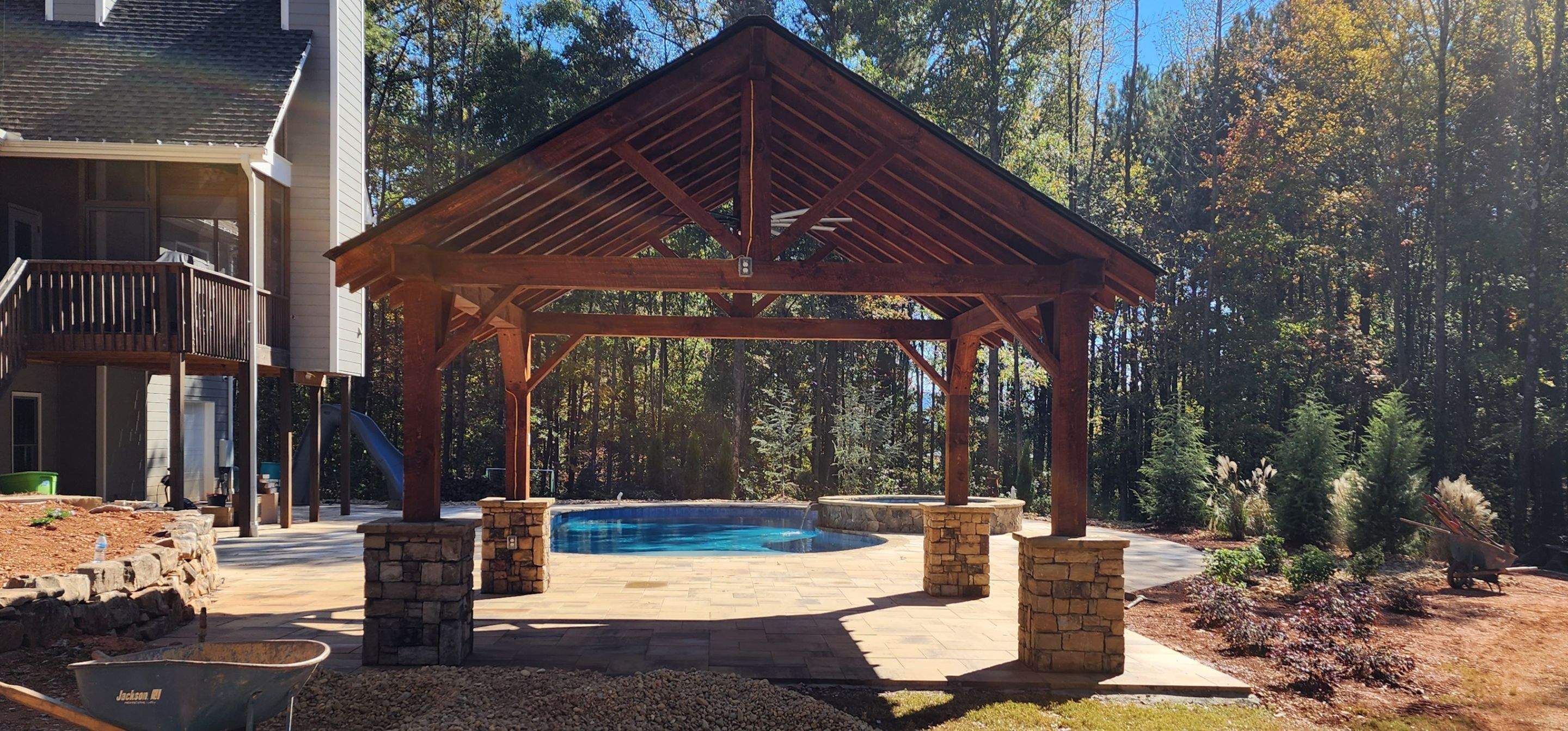Cabana Staining using Pecan by SSE by Titans of Timber Fence & Stain