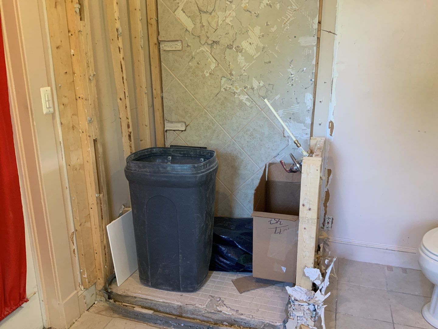 Bathroom Remodel using New Bathroom Tile and Tube by Alpha Design Services
