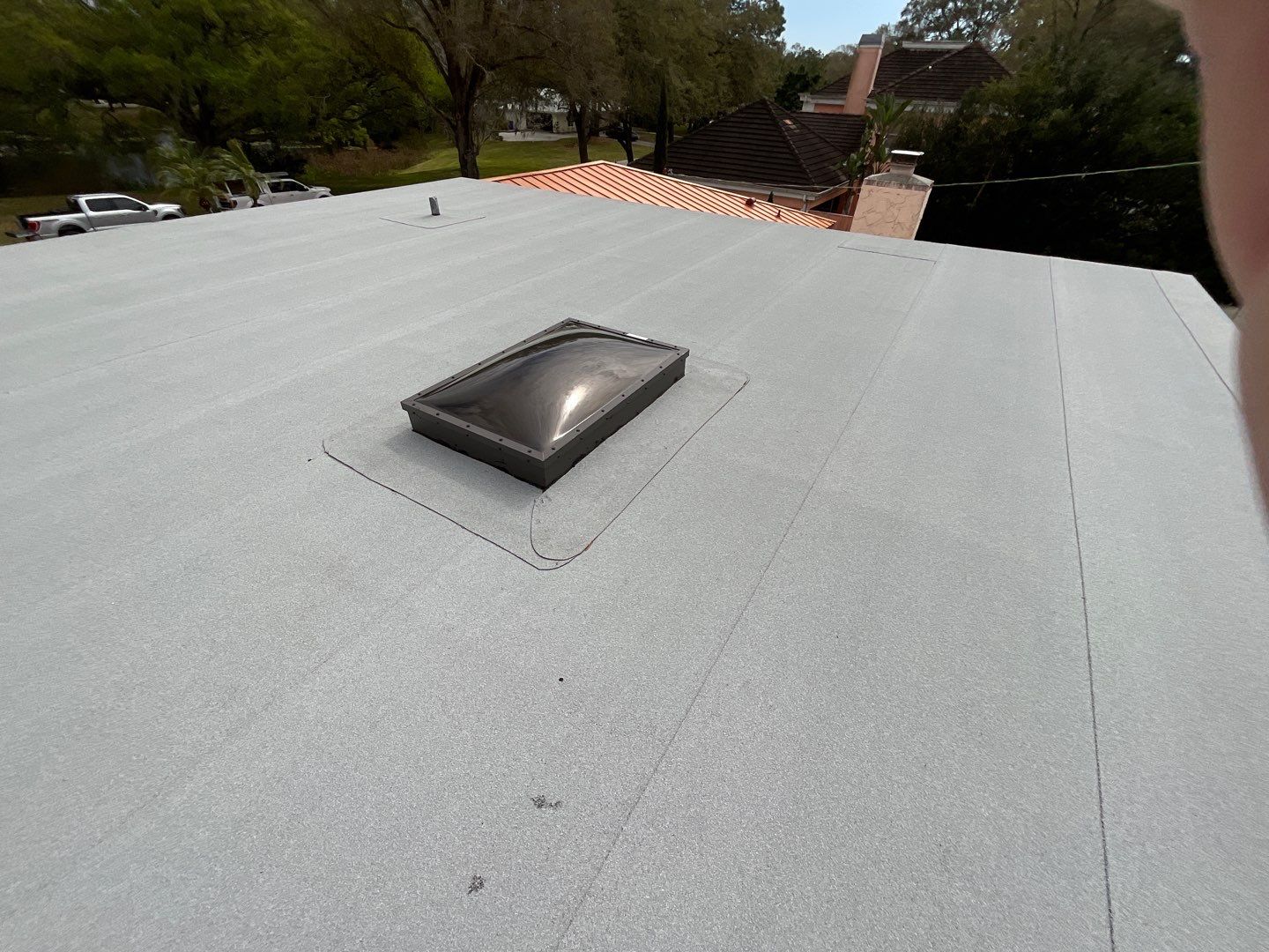 Residential Re-Roof using MS Metals, Copper Penny, Standing Seam. by First Due Roofing