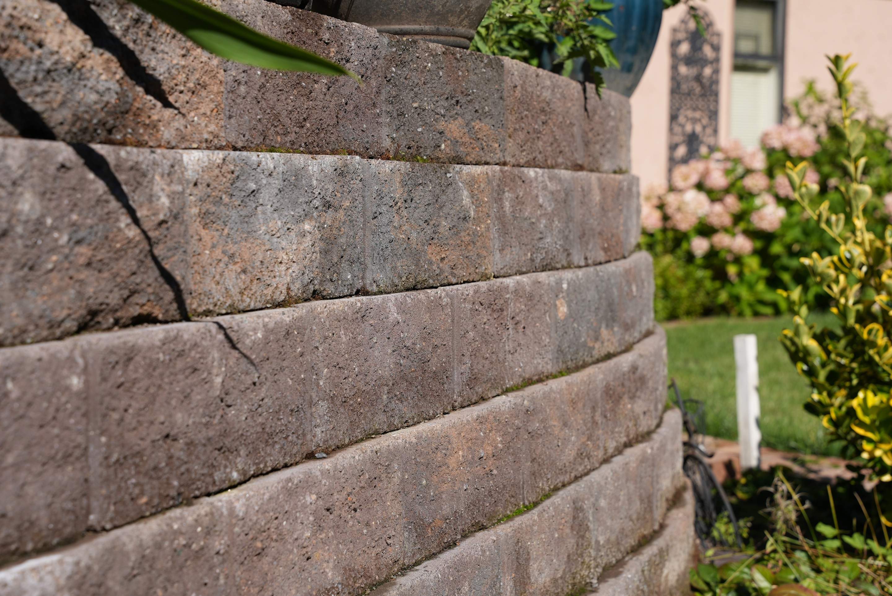 Mehta | Tiled Driveway with Sealer & Retaining Wall  by Jireh Asphalt & Concrete Inc 