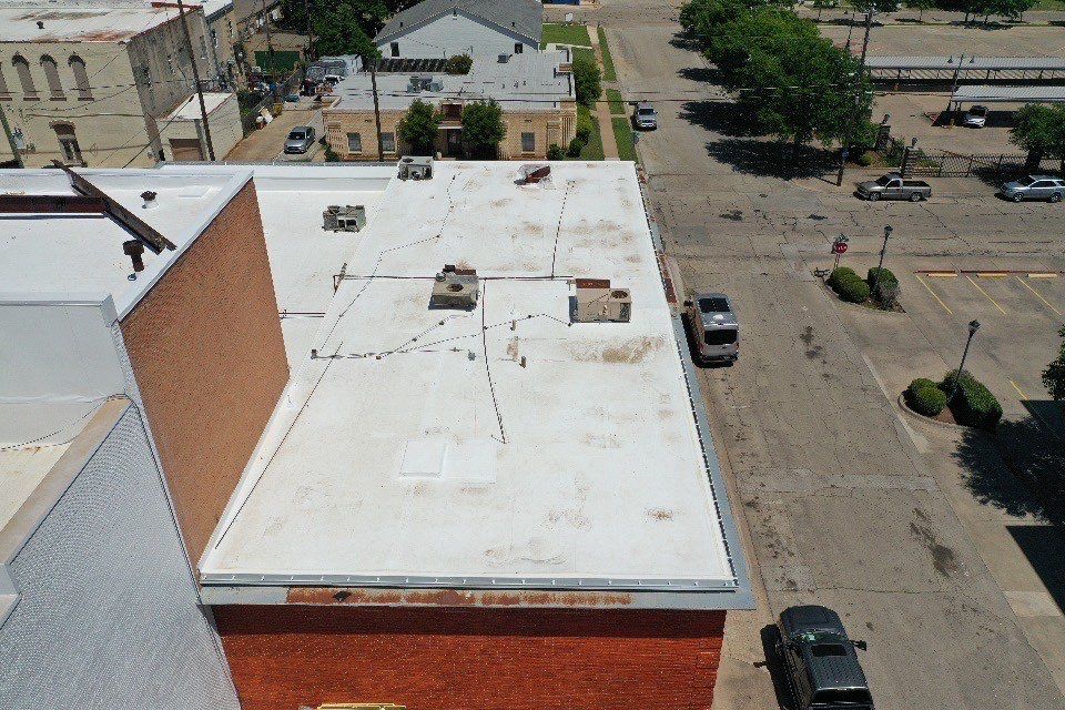 Commercial TPO Flat Roof in Cleburne, Tx by DT Roofing - Seth Wells