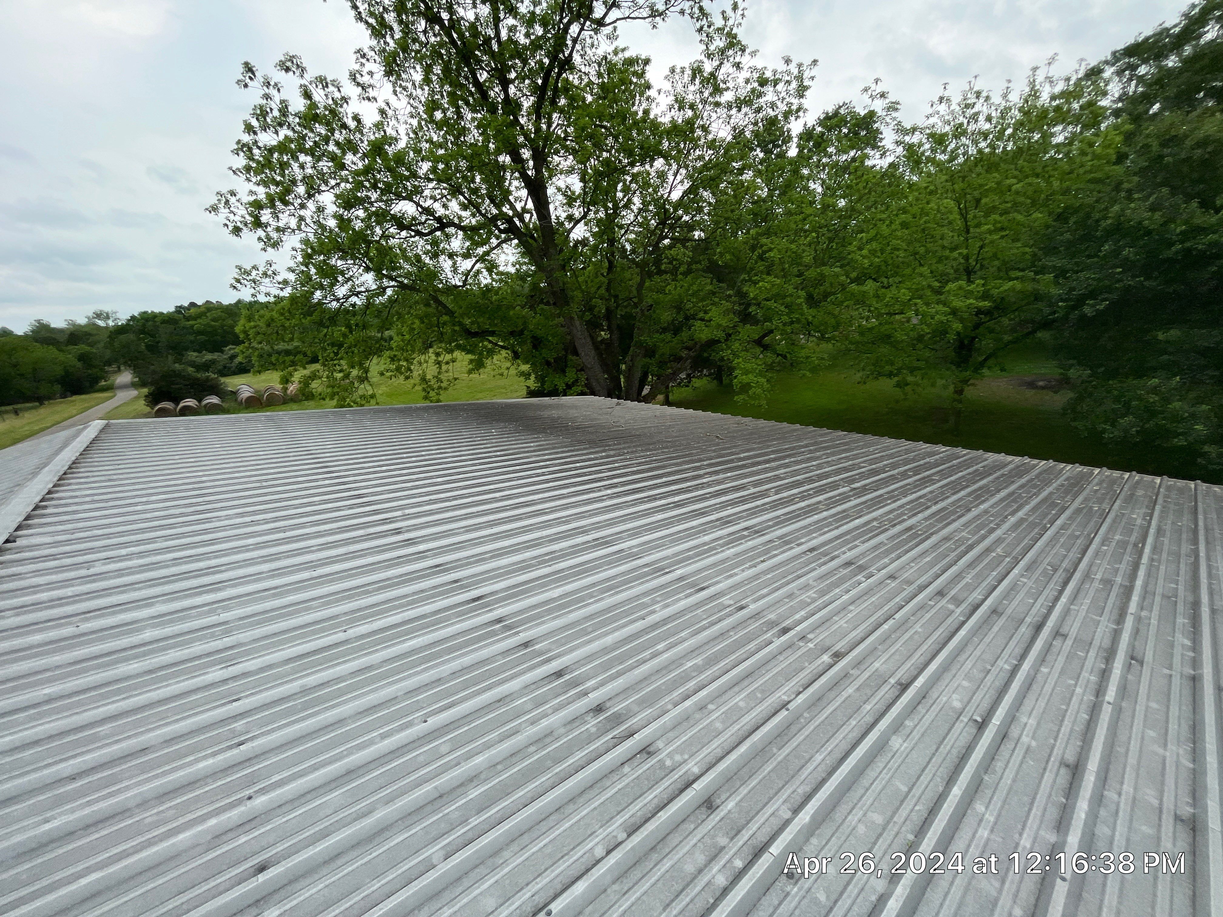26 Gauge Galvanized metal roof by Hostetler Roofing