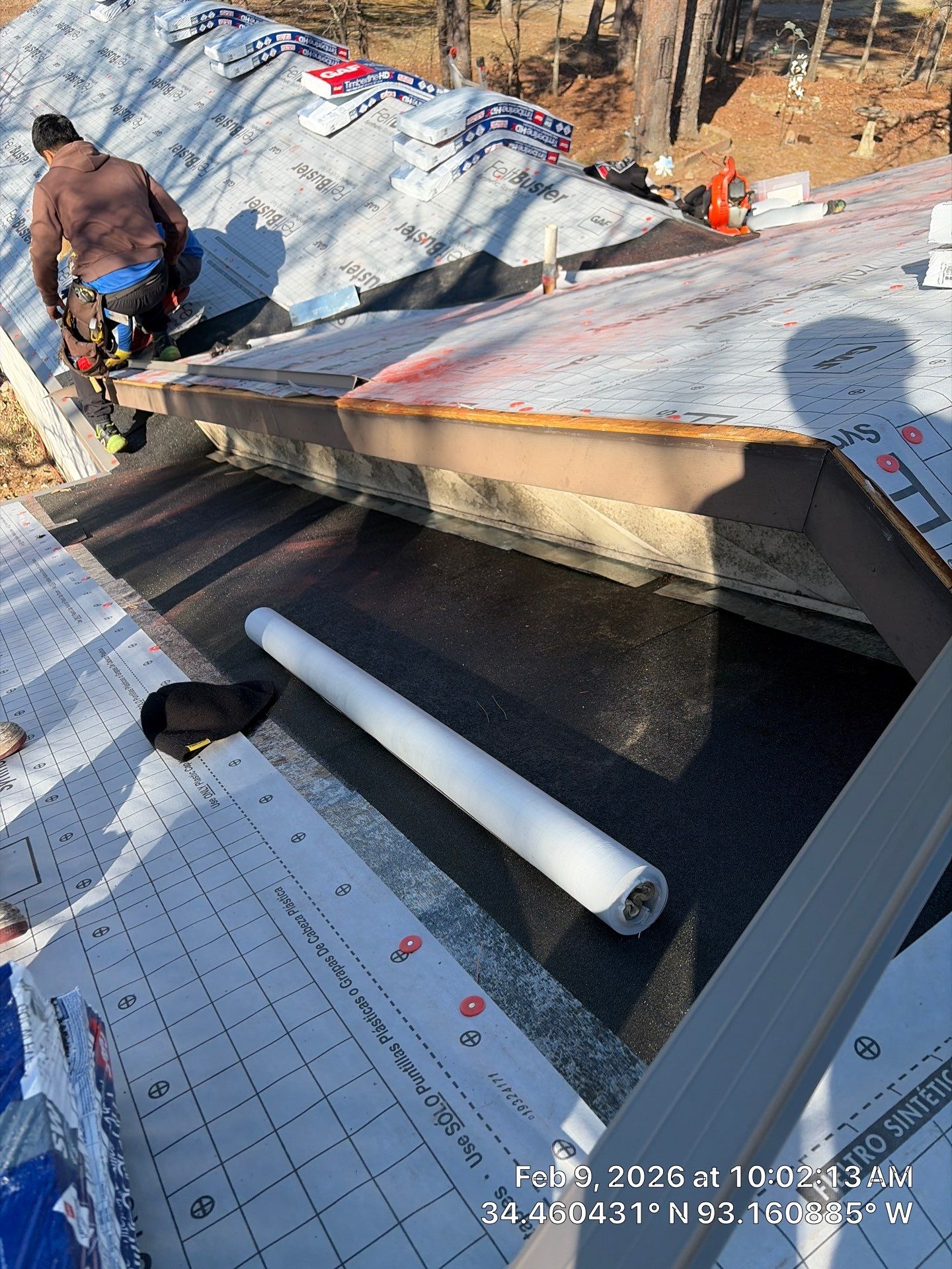 GAF Timberline HDZ Architectural Shingle Roof Replacement in Hot Springs by Temple Roofing and Exteriors