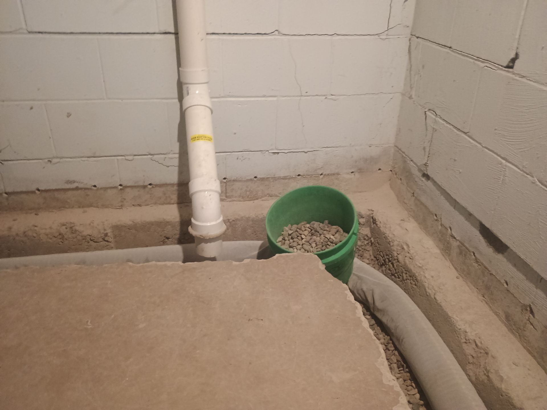 Interior Drain Tile Installation in South Minneapolis by Waterproofing Northeast