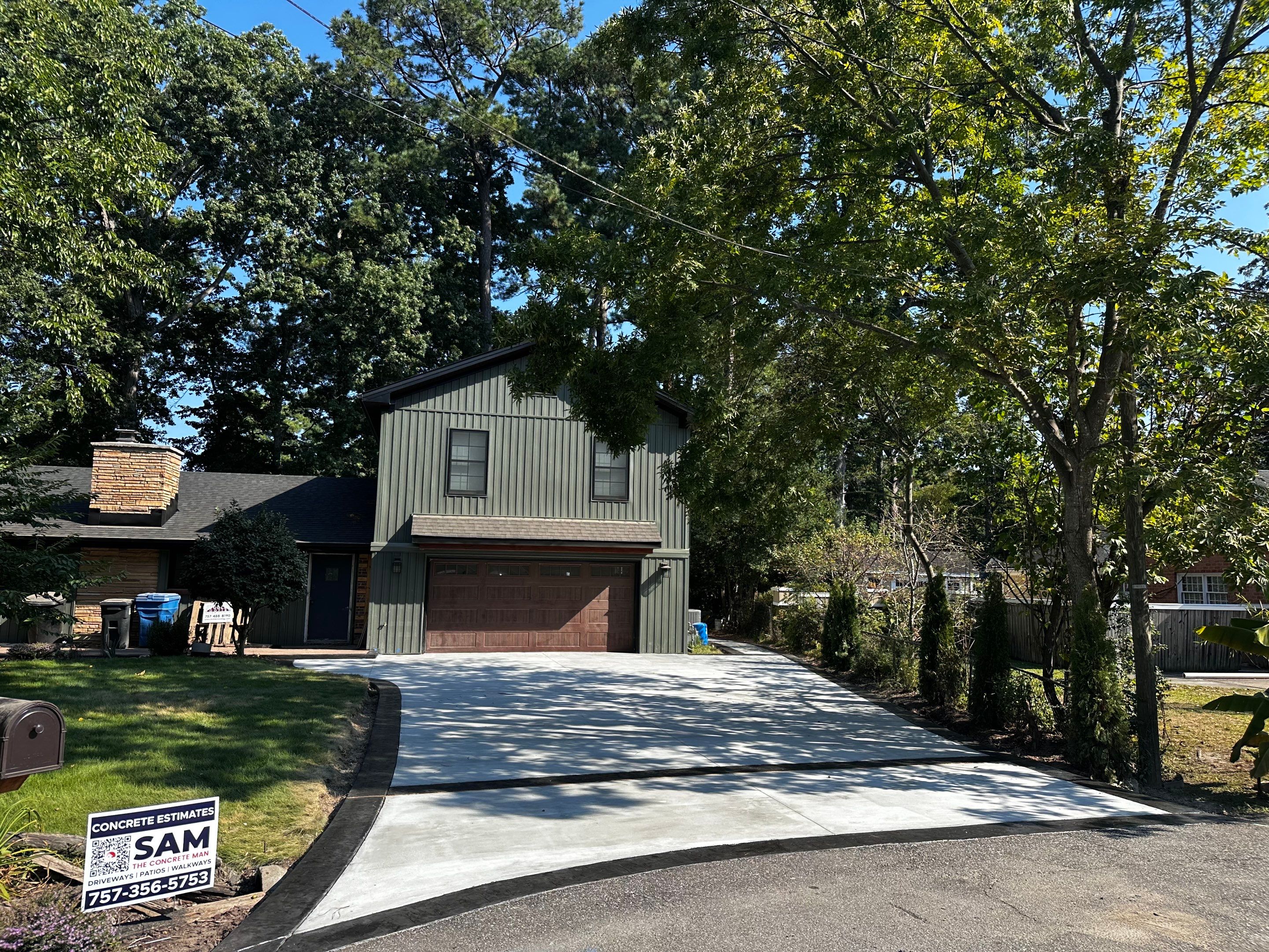 Project in Virginia Beach by Sam The Concrete Man Virginia Beach