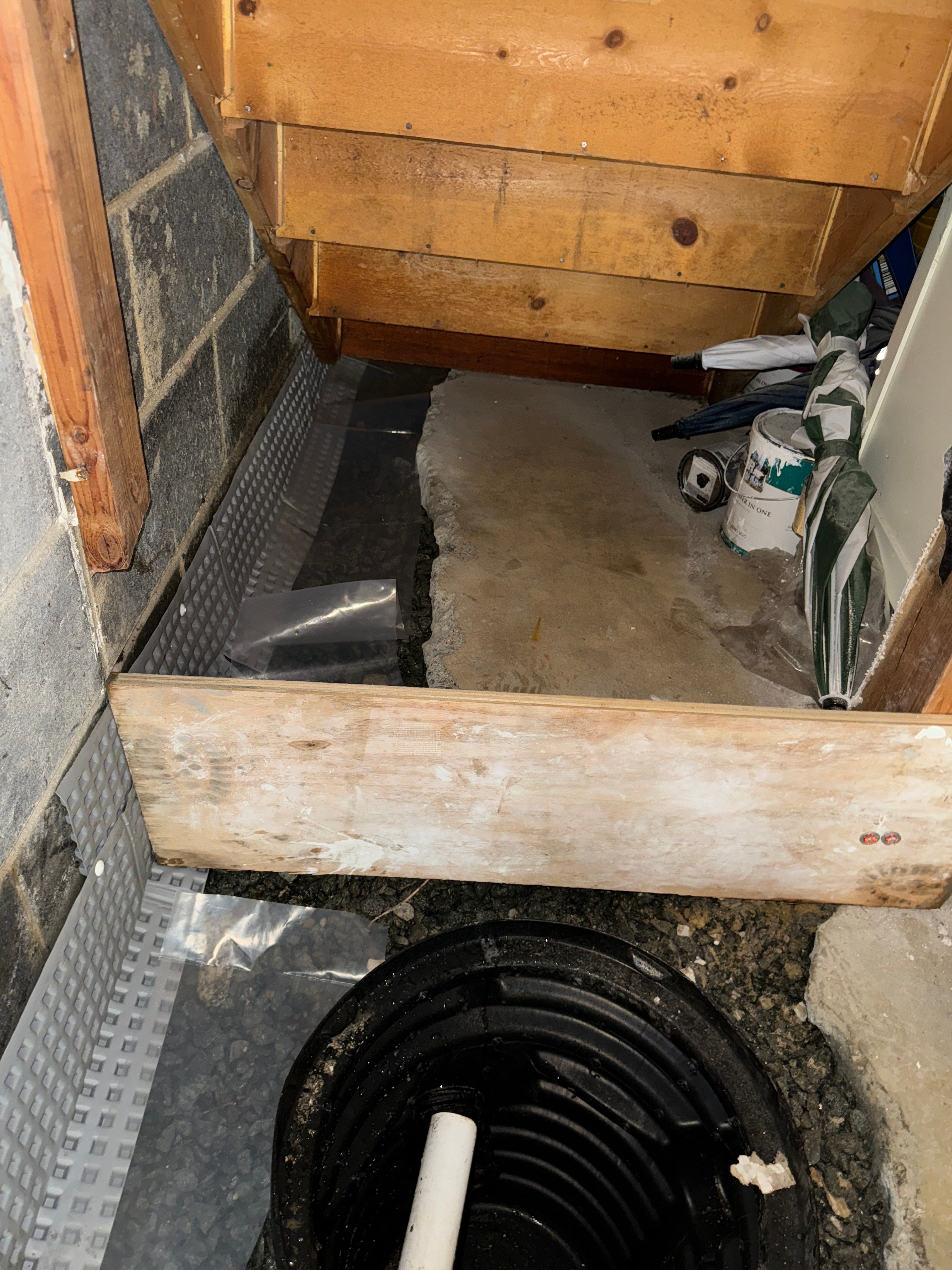Interior French Drain in Bernardsville NJ by Pure Service Pro, LLC 