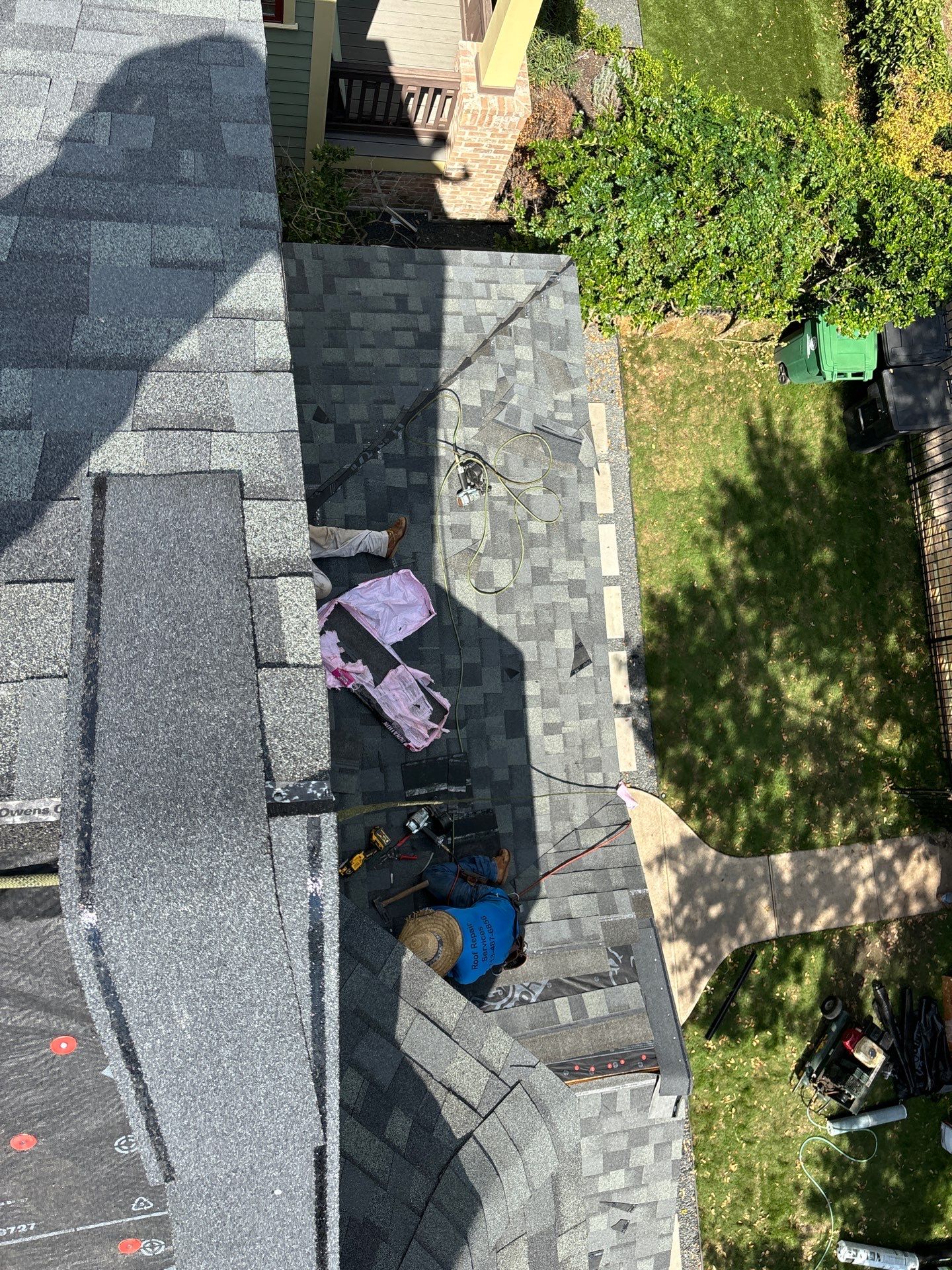 Residential Roofing Repair using Owen's Corning Duration (Lifetime) Shingles by Roof Repair Services LLC