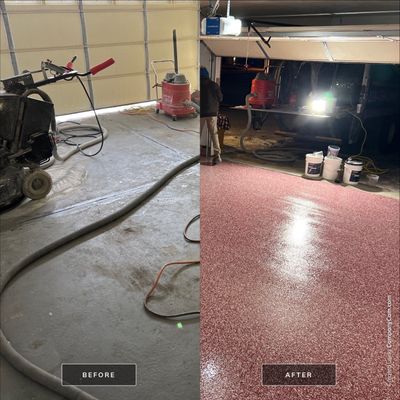 Epoxy Flake Floor Installation | Grand Rapids Michigan