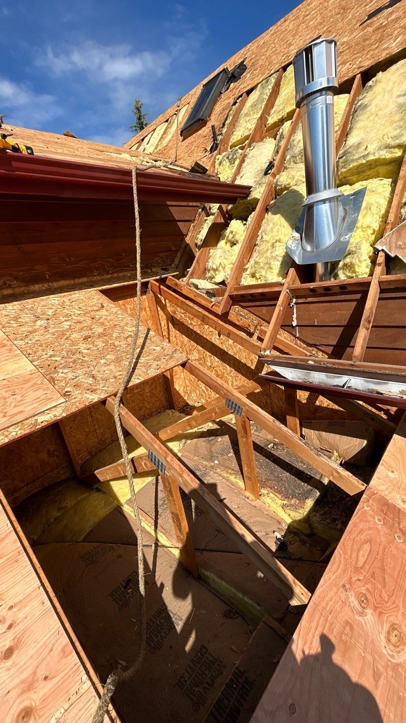 Buckley Roof Replacement using Standing Seam Metal - Dark Bronze by RoofSmart