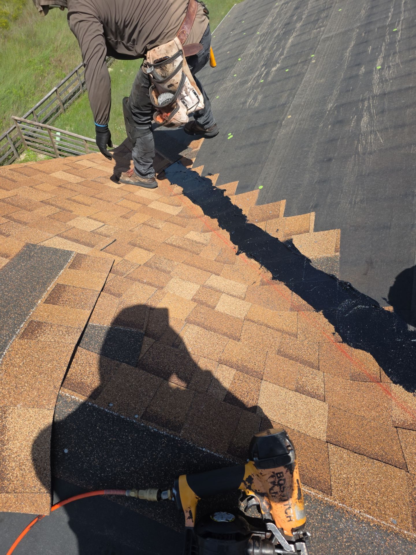 We Aint Scared of heights  by Bayfront Roofing and Construction