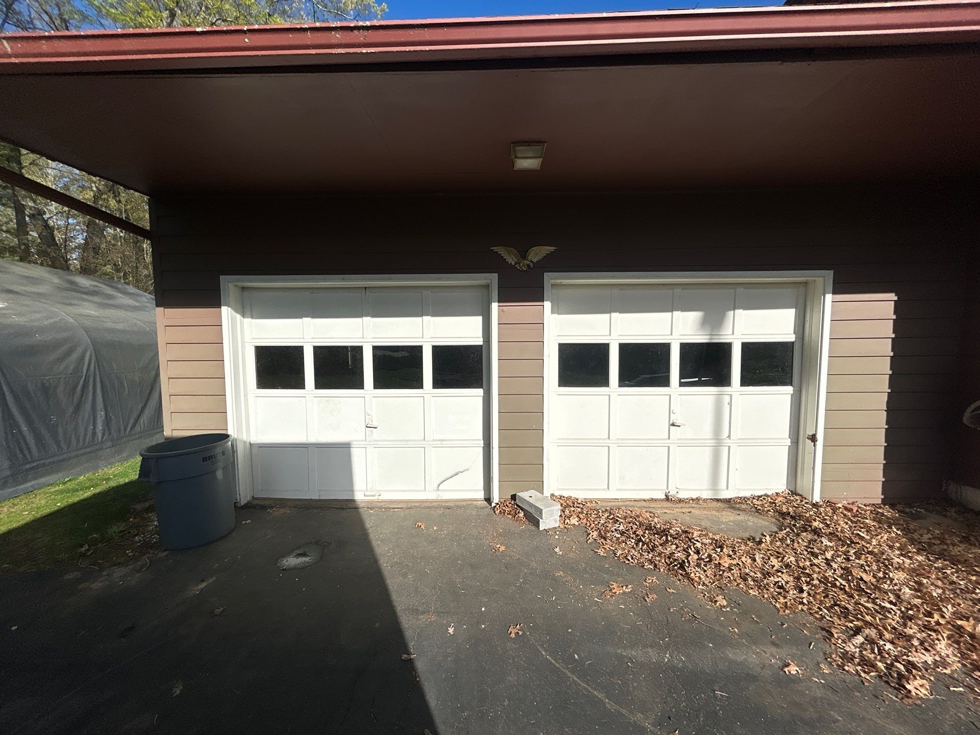 Double Garage Door Replacement by DiGiorgi Roofing and Siding Inc
