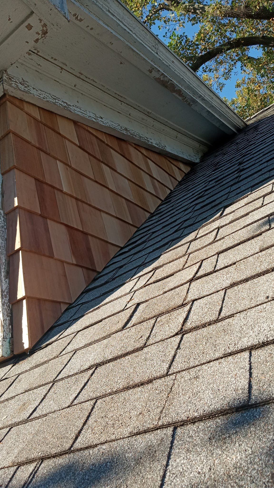 Siding Repair using Wood Shake by A Plus Exterior