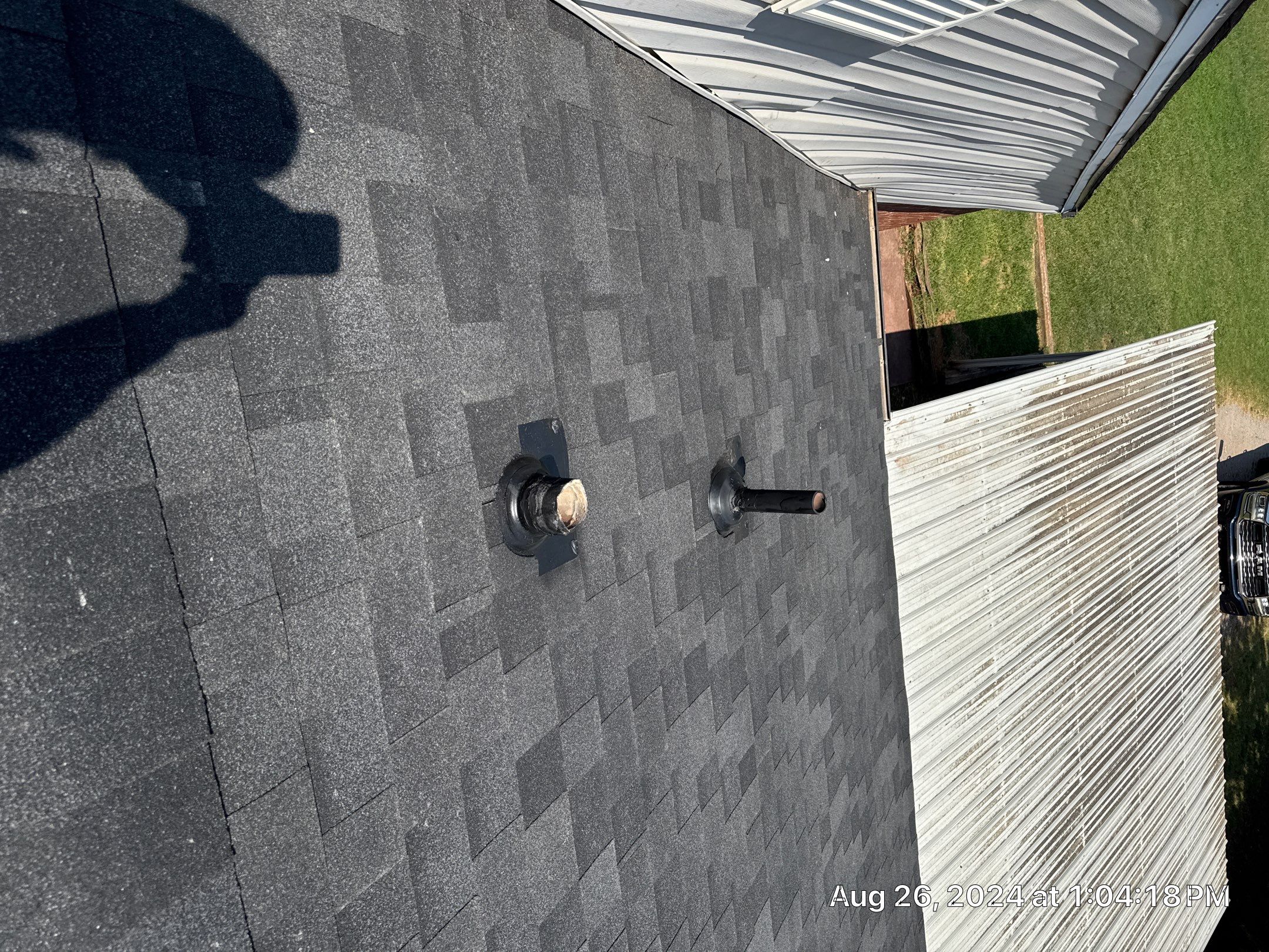 Reroof using IKO Granite Black by Castillo Roofing
