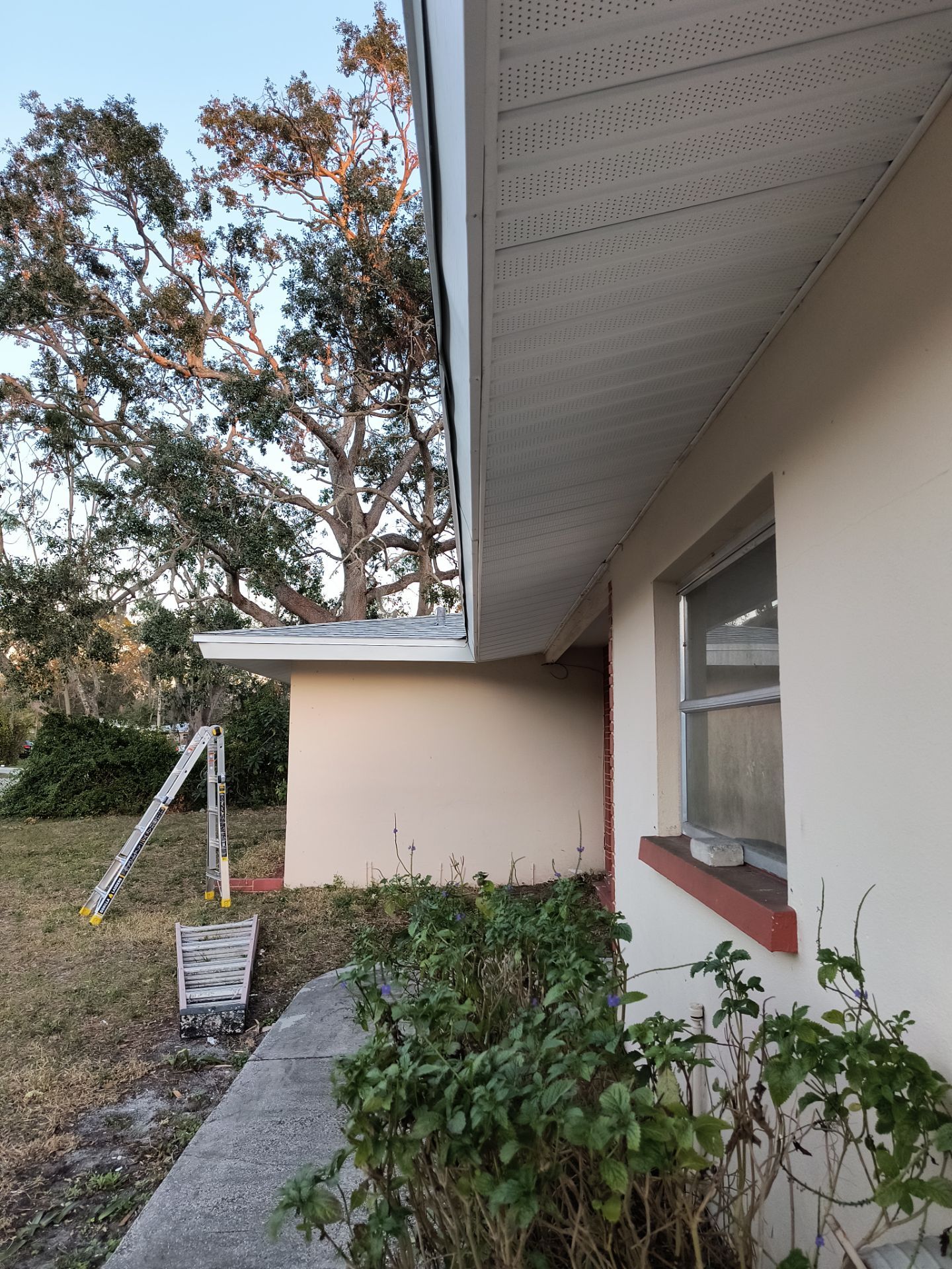 White Soffit and Fascia Upgrade in Sarasota FL by Gutter Professors