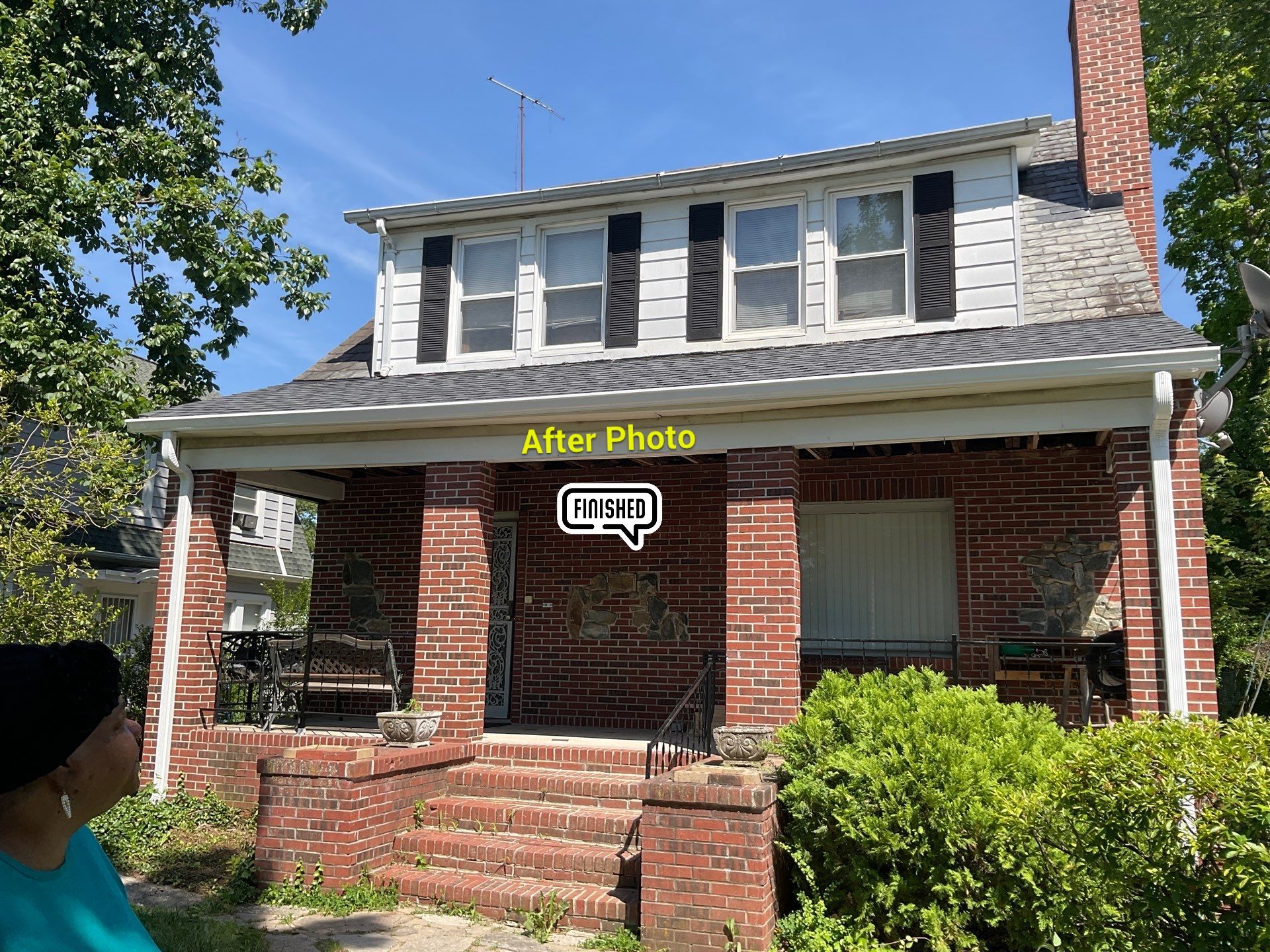 Roof Replace Porch by Alpha Design Services