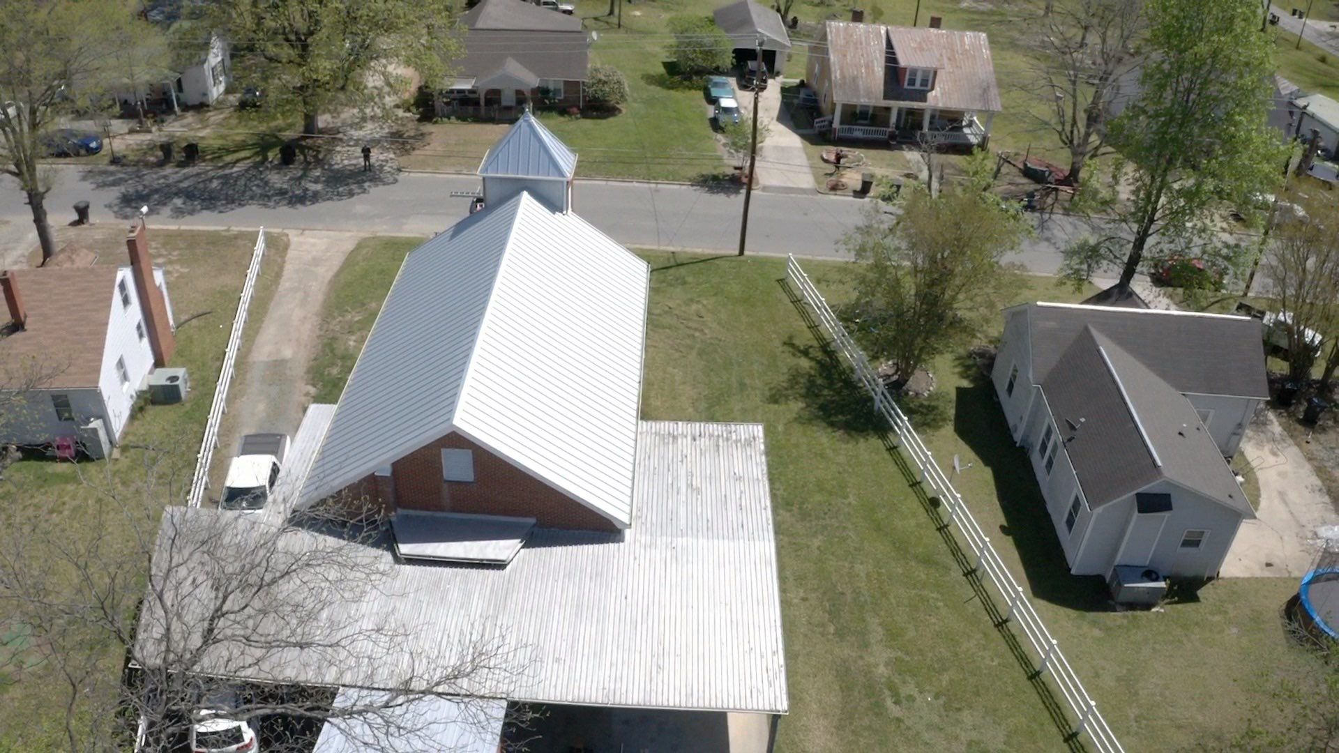 Primitive Baptist Church using Standing Seam Metal by Just In Time Roofing and Restoration