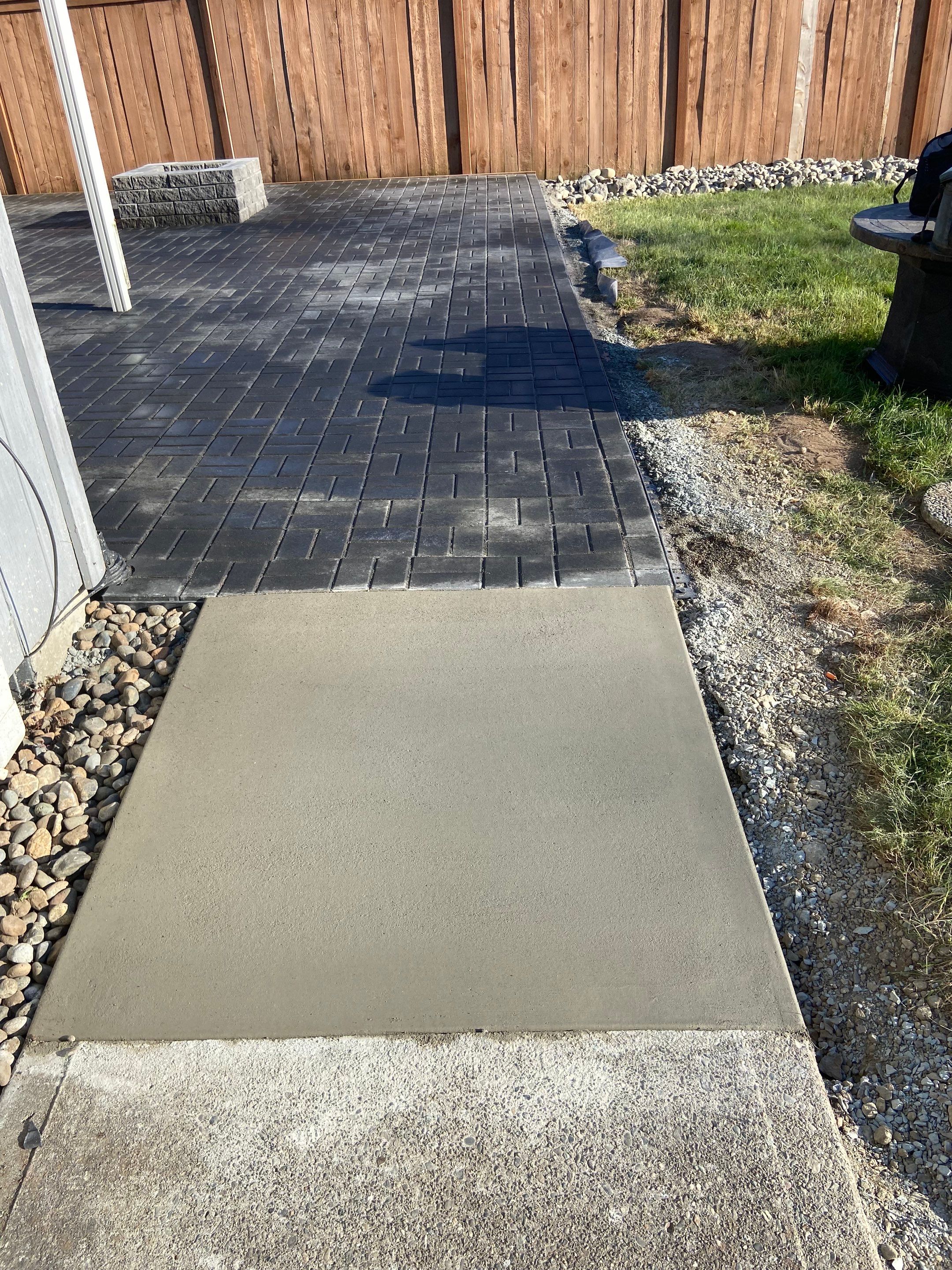 Connie G. Pavers Patio and Gravel Driveway by Jireh Asphalt & Concrete Inc 