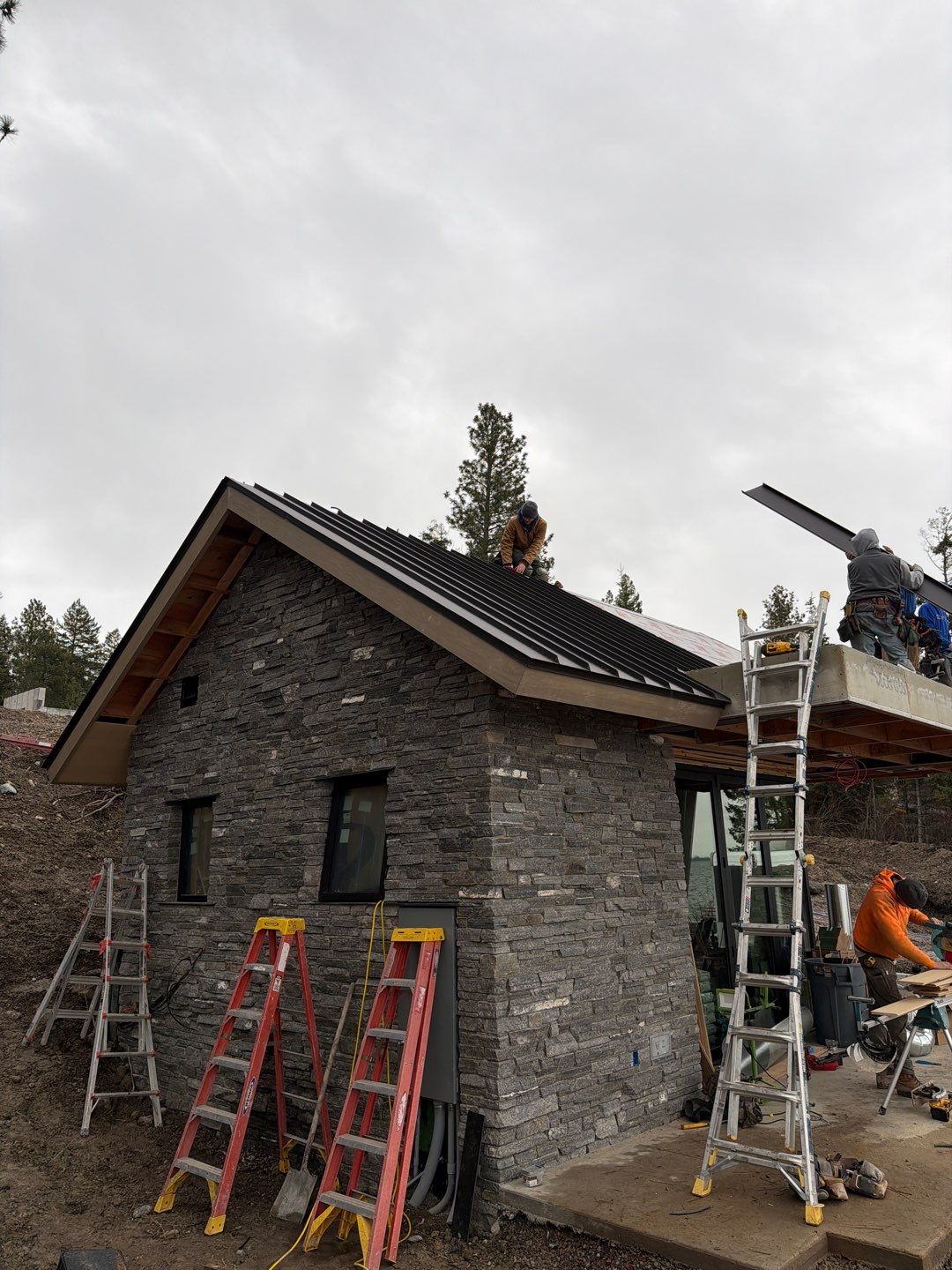 CMG ULG Mechanical Lock Standing Seam - Dark Bronze by Montana Roofing Solutions