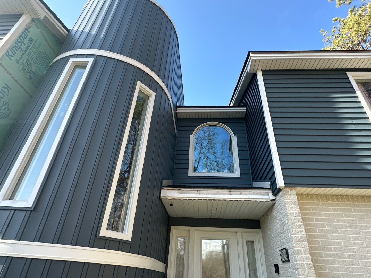 Siding Replacement using Certainteed Monogram D5 Pacific Blue by 180 Contractors
