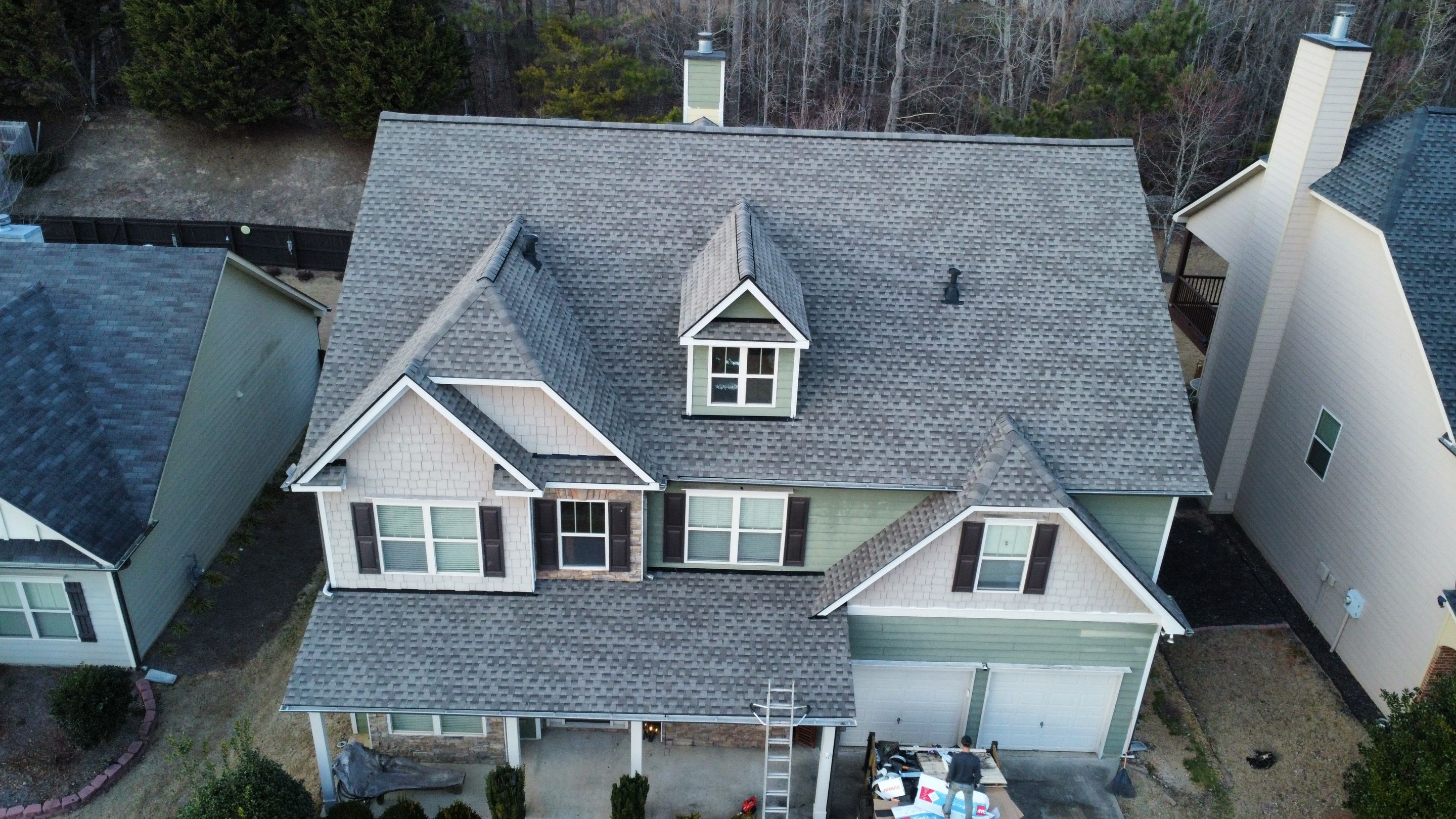 Cumming, GA Roof Replacment GAF Timberline HDZ Weathered Wood by Reset Roofing