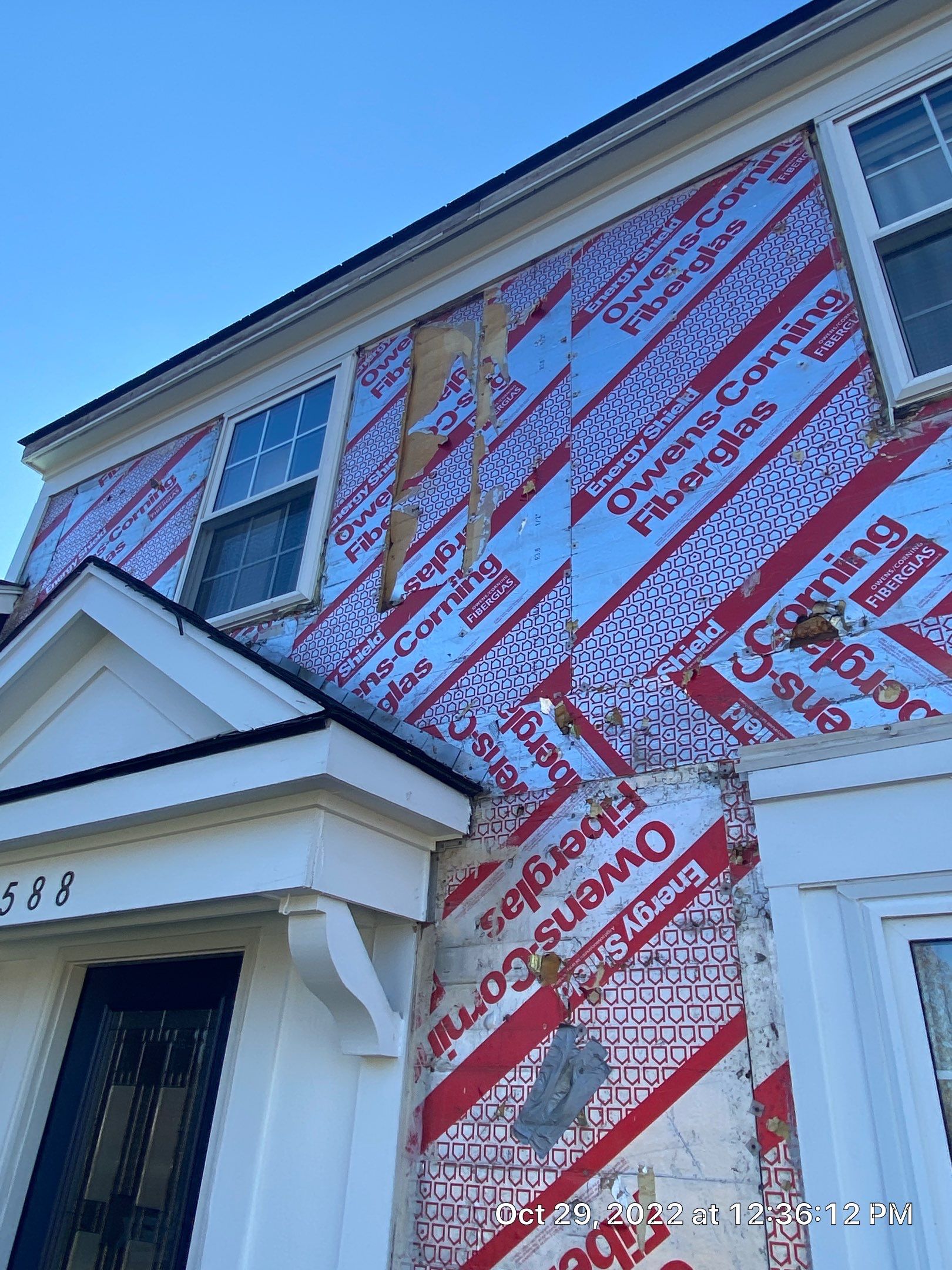 Siding Replacement using Certainteed Restoration Classic D4 Midnight Blue by 180 Contractors