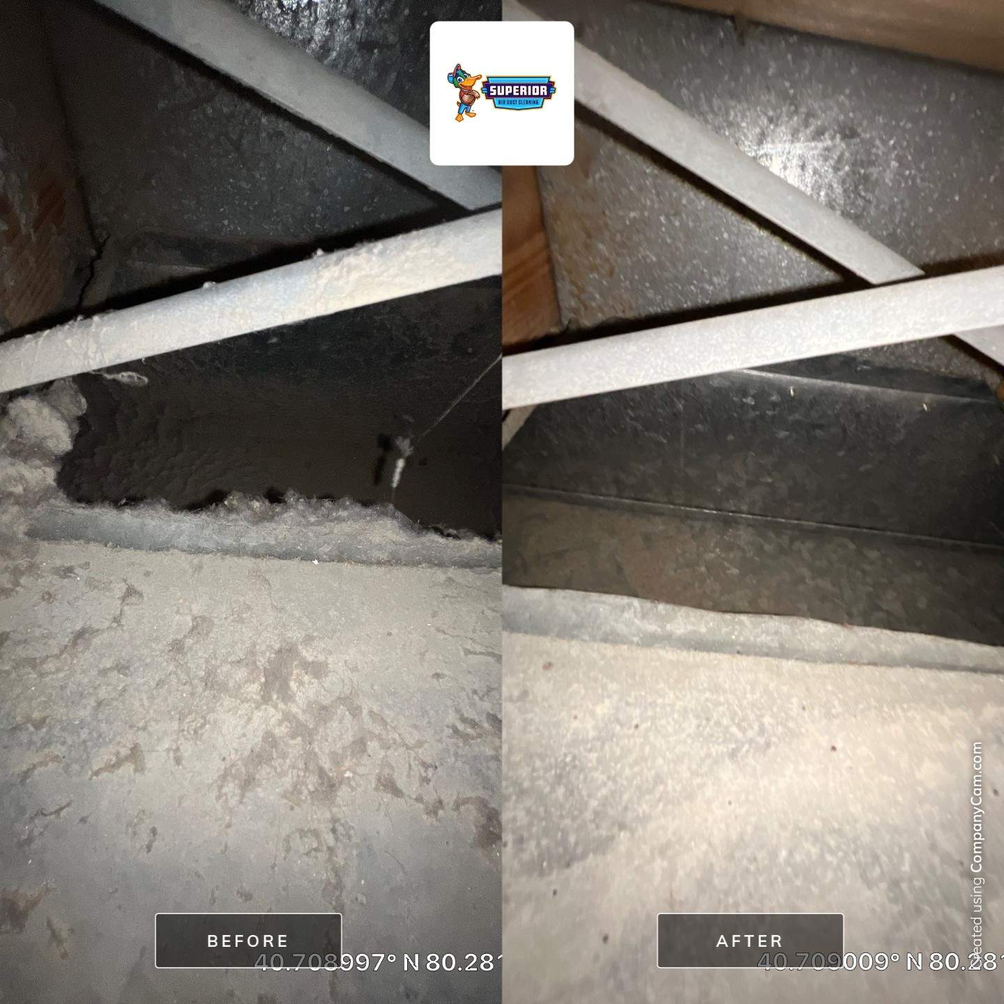 Air Duct Cleaning With a Vacuum Truck in Rochester, PA. by Superior Air Duct Cleaning