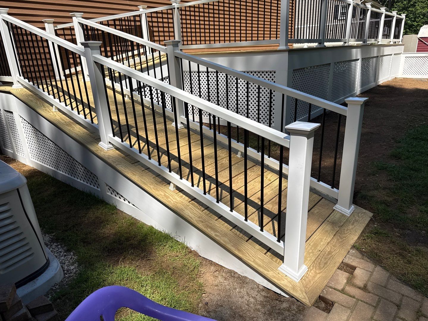 Custom Pressure-Treated Deck and Accessible Ramp Installation in York by Sensible Home Solutions