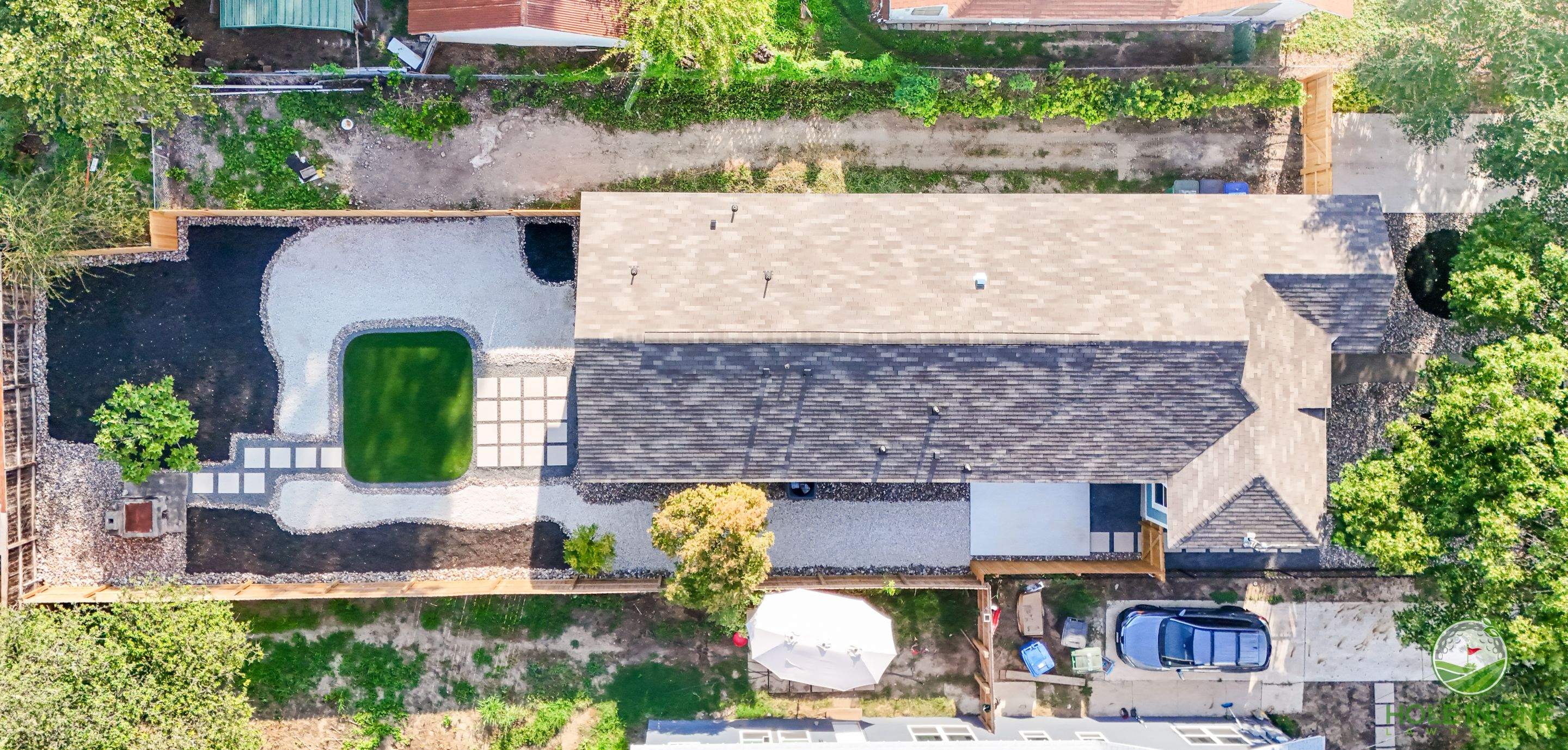 Low-Maintenance Front & Backyard Makeover, South San Antonio TX by Hole In One Lawns, LLC